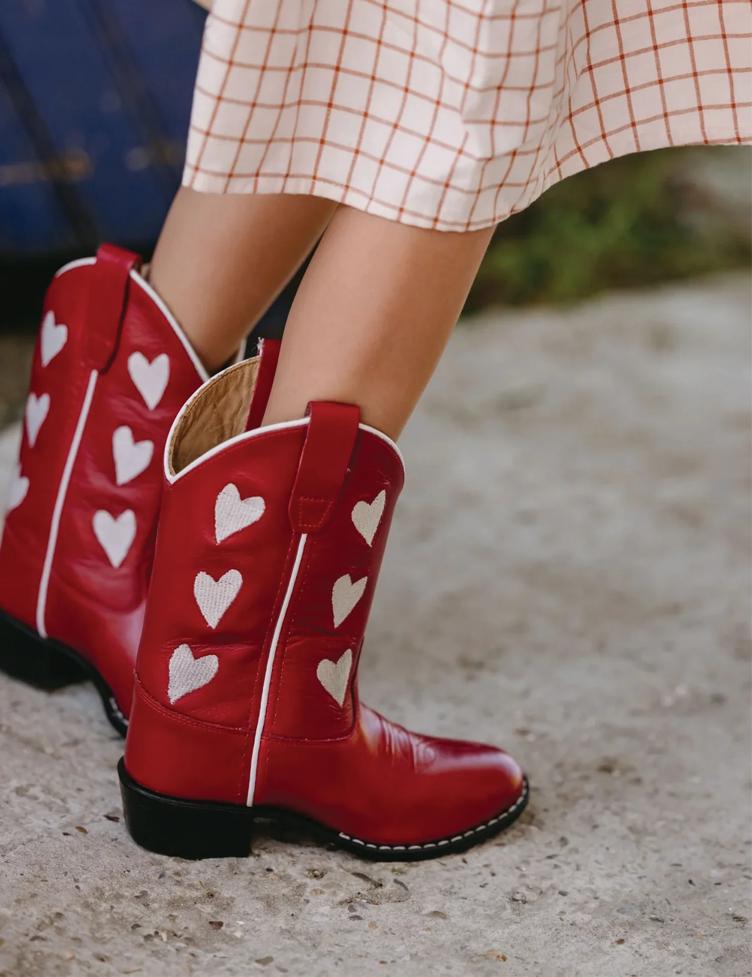 Cowboy Boots in Red Hearts - Image 4