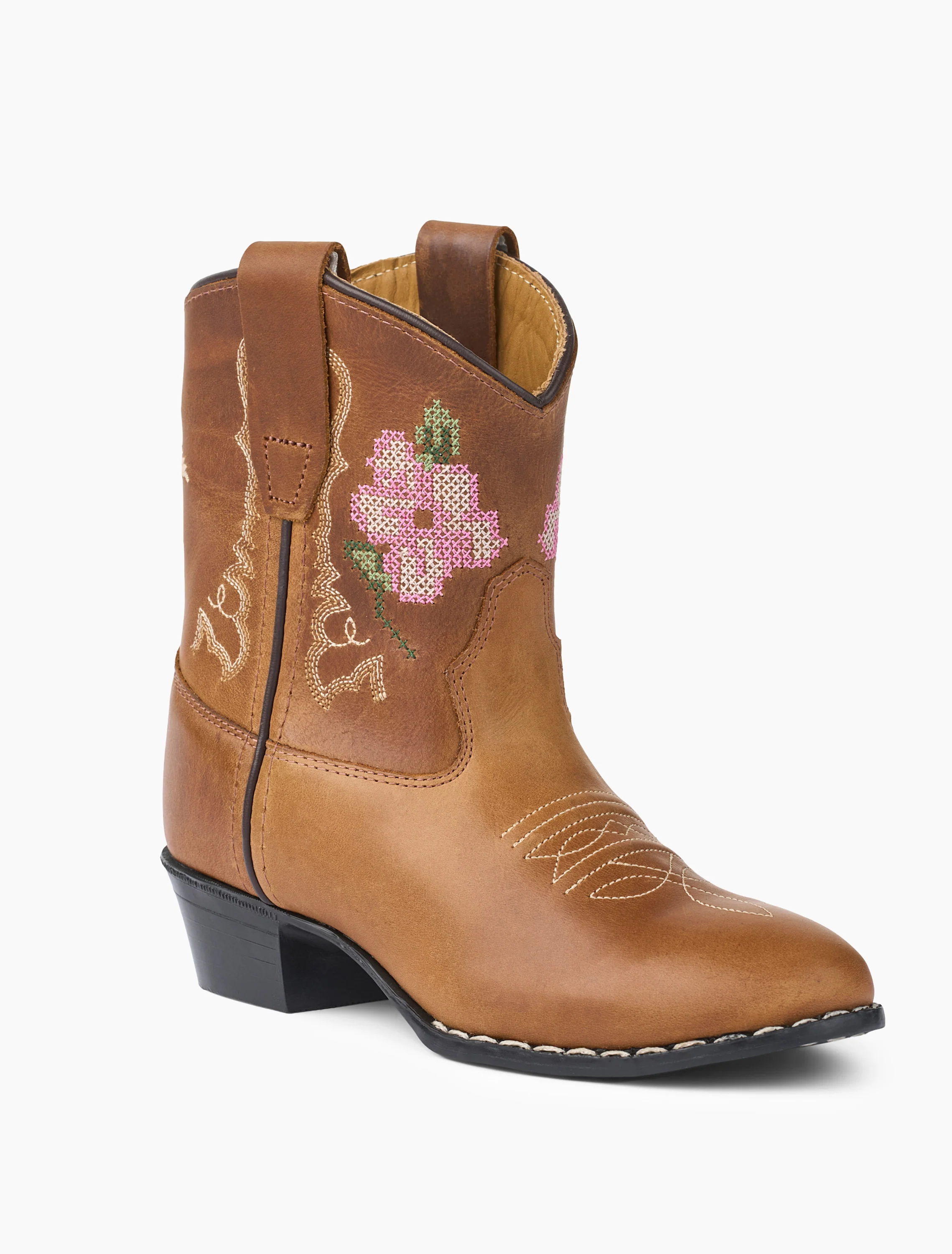 Cowboy Boots Low in Brown Flower - Image 6