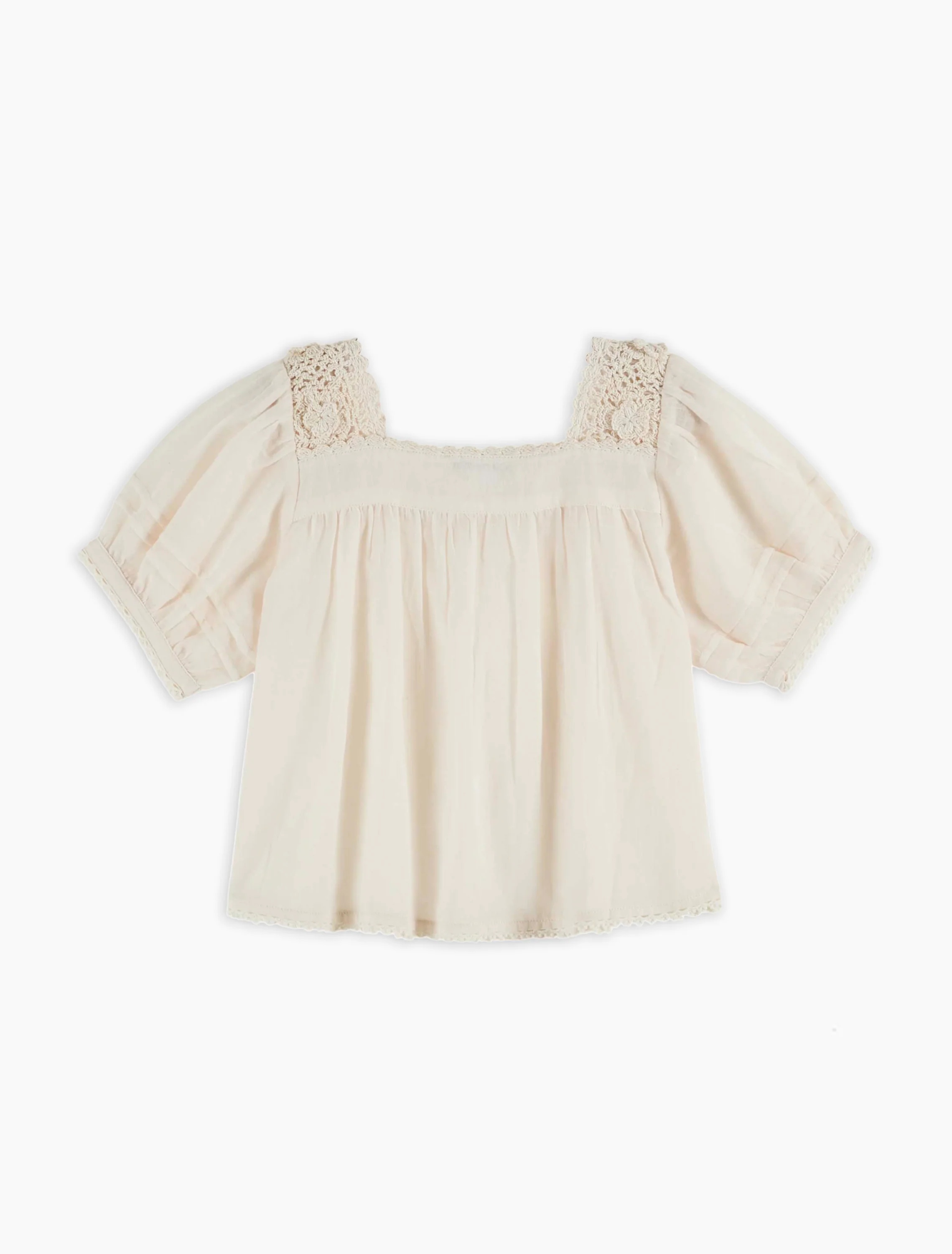 Crochet Blouse in Creme - Image 2