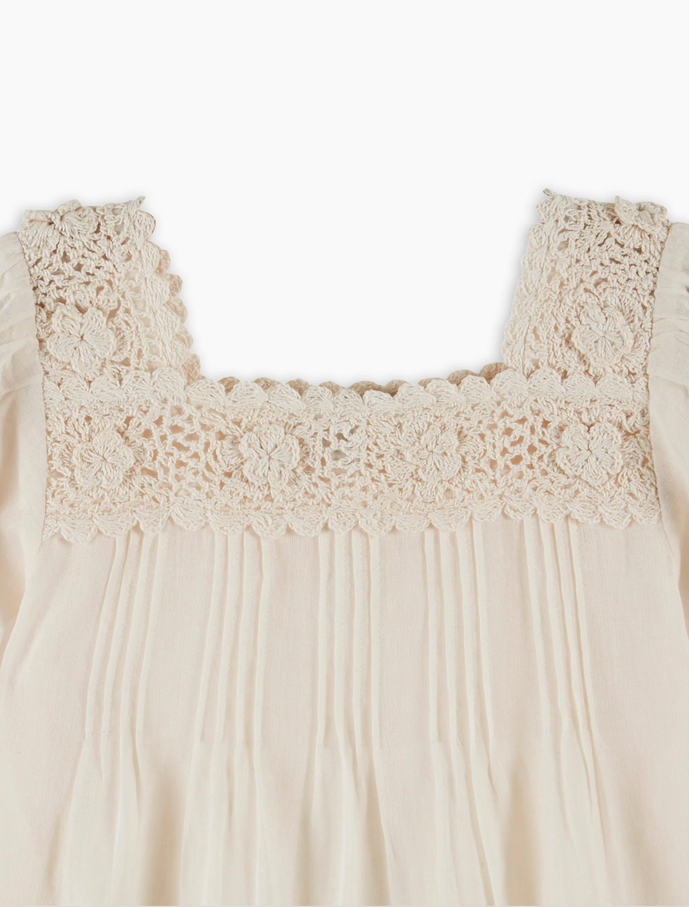 Crochet Blouse in Creme - Image 3