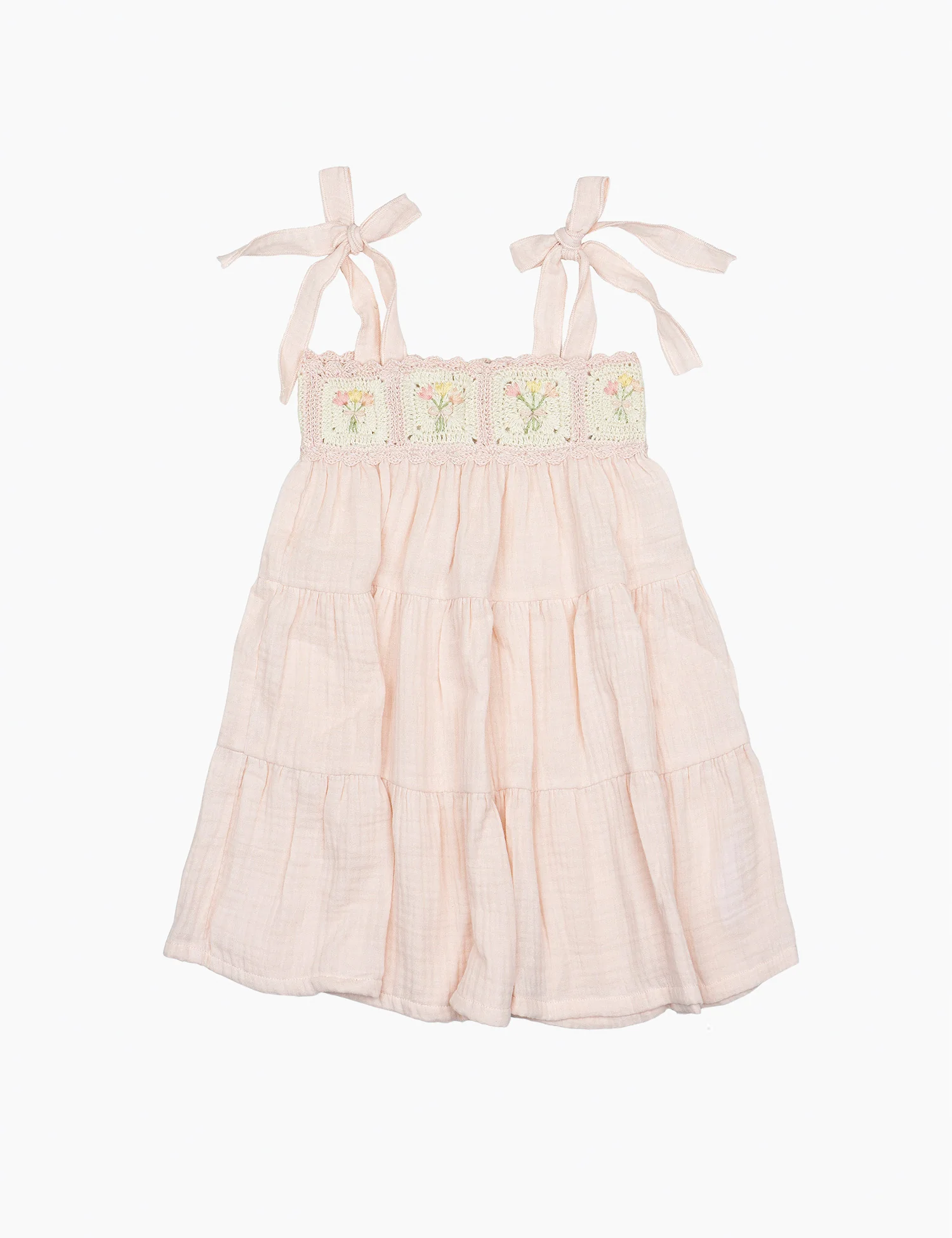 Crochet Dress in Petal Bouquet