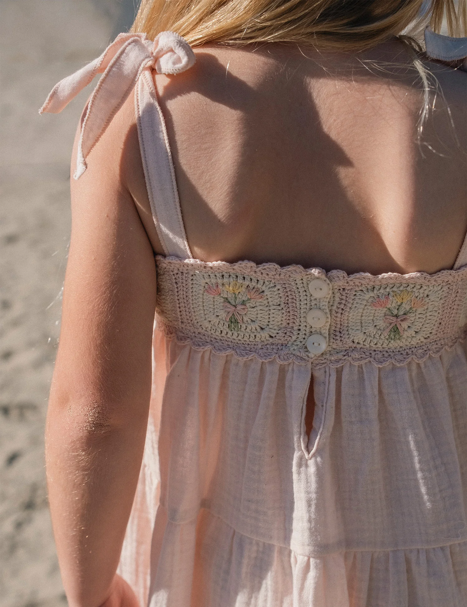 Crochet Dress in Petal Bouquet - Image 3