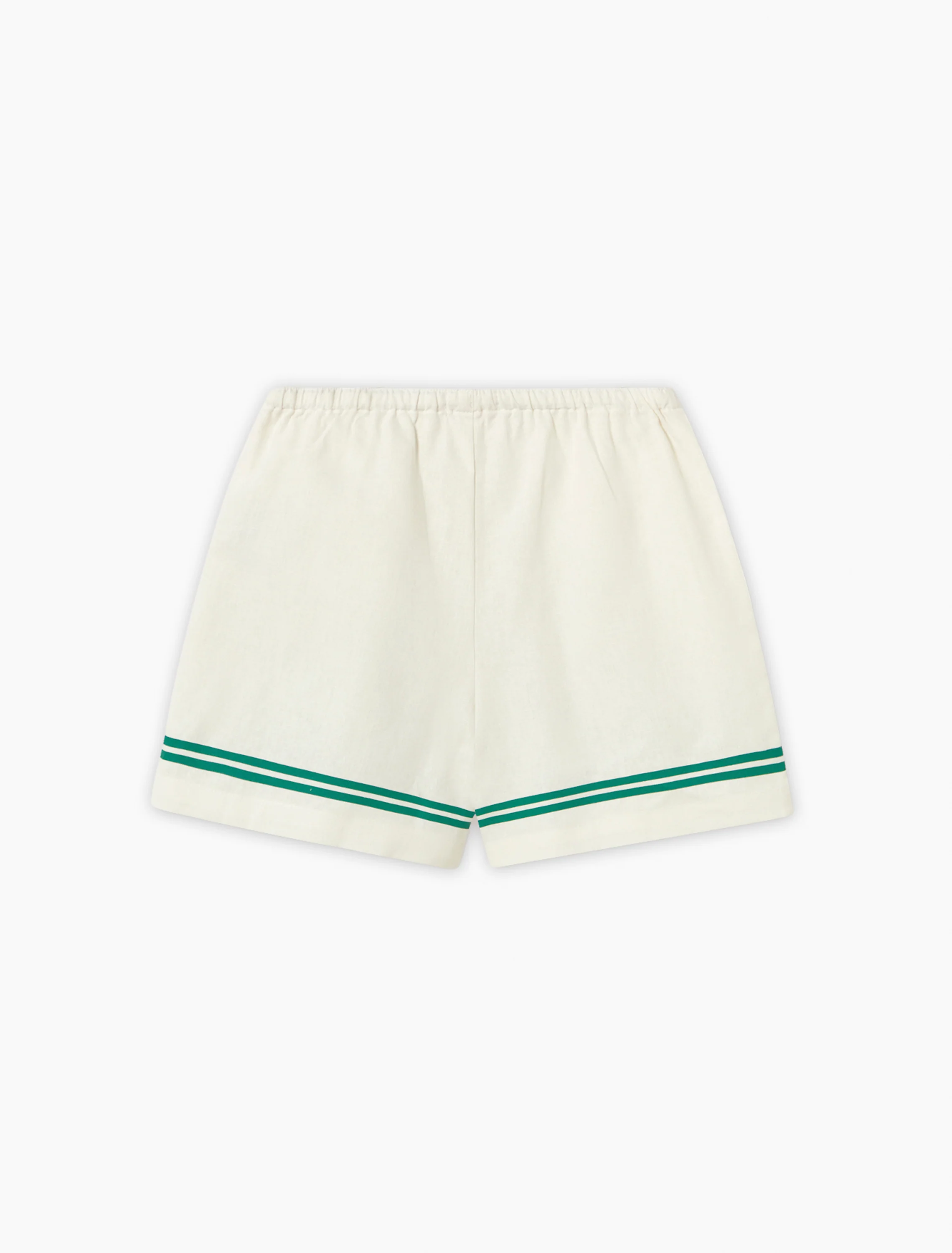 Daisies Linen Shorts in Off-White - Image 4