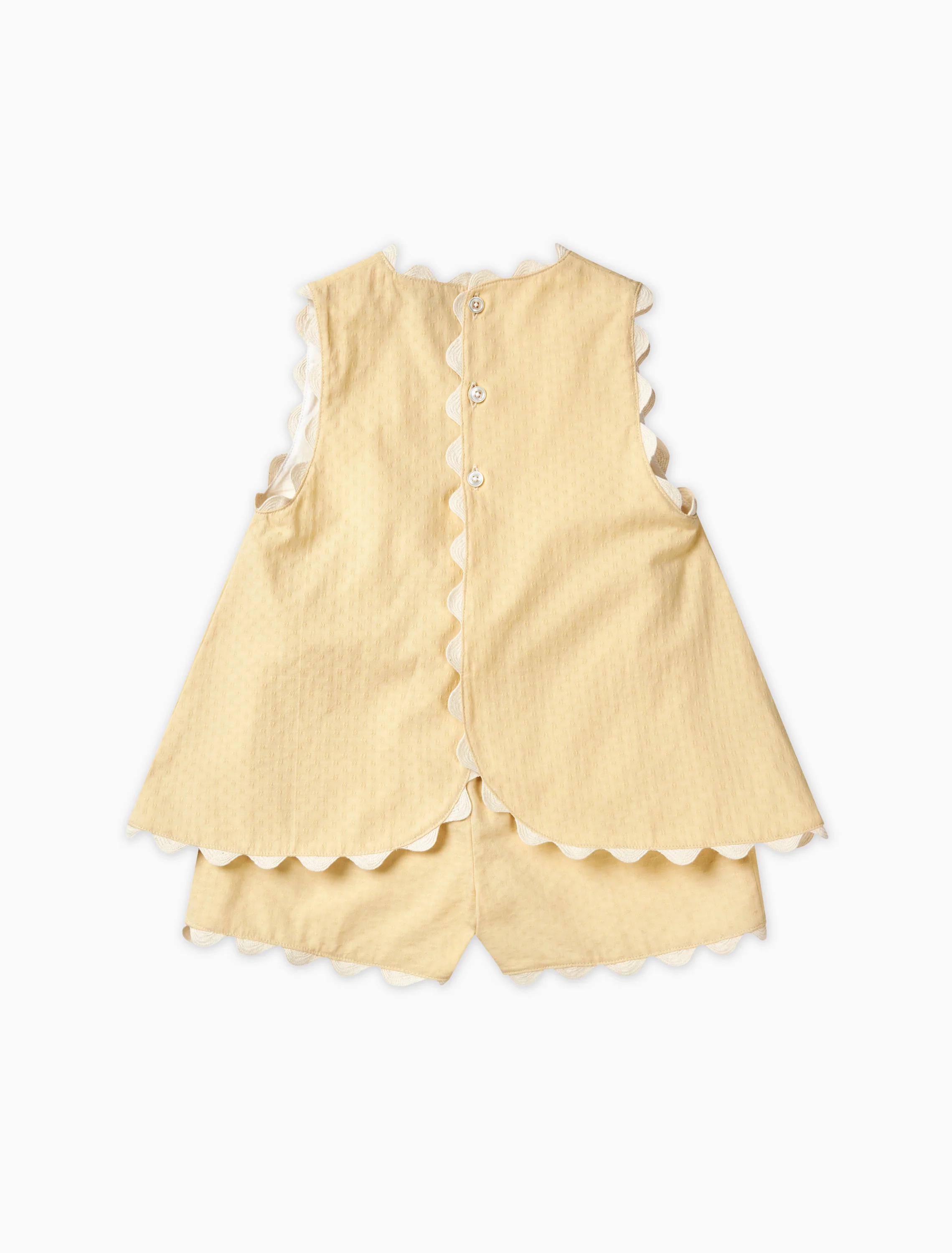 Deco Top+Shorts Set in Pale Yellow - Image 6