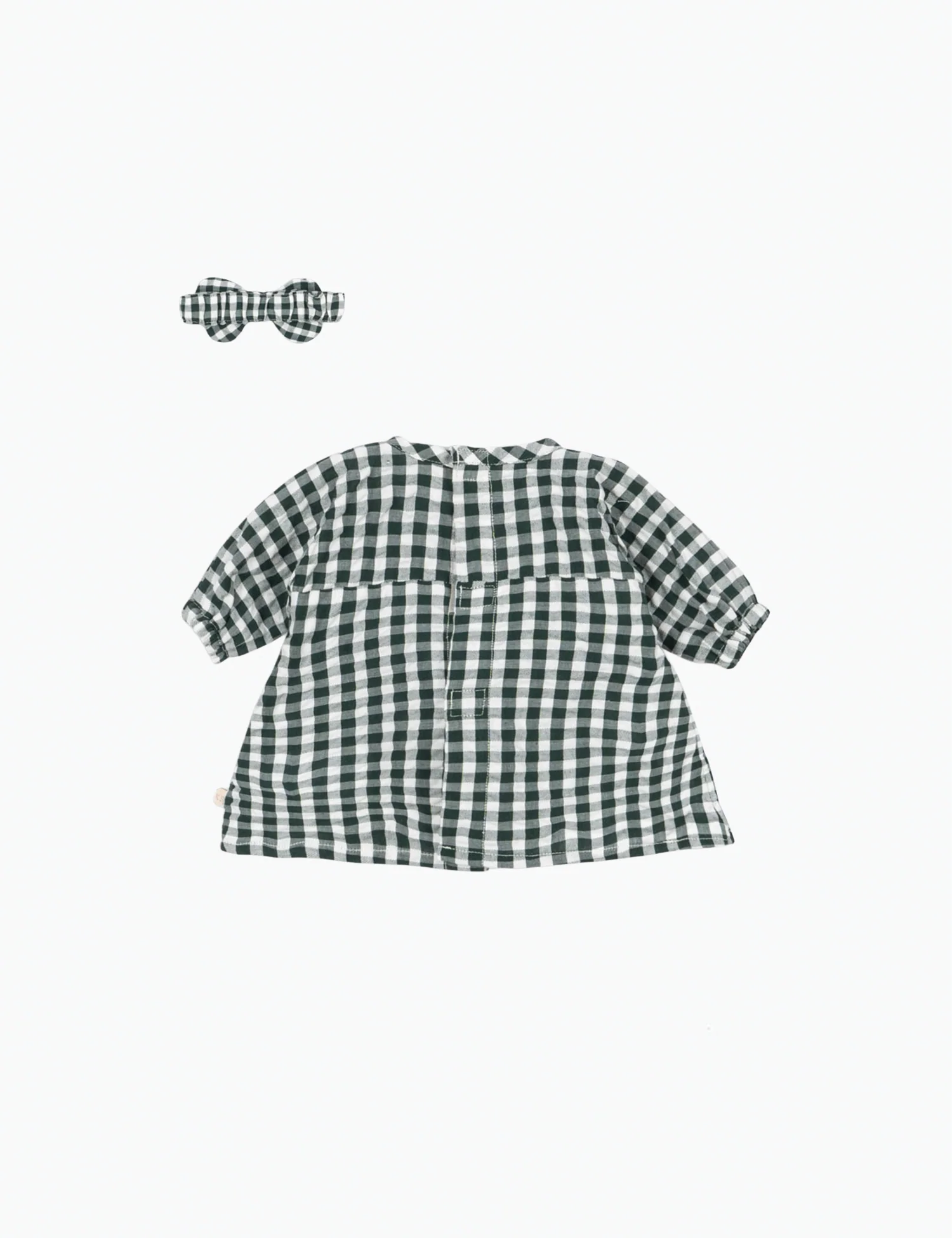 Doll Clothes Set in Green Check - Image 3
