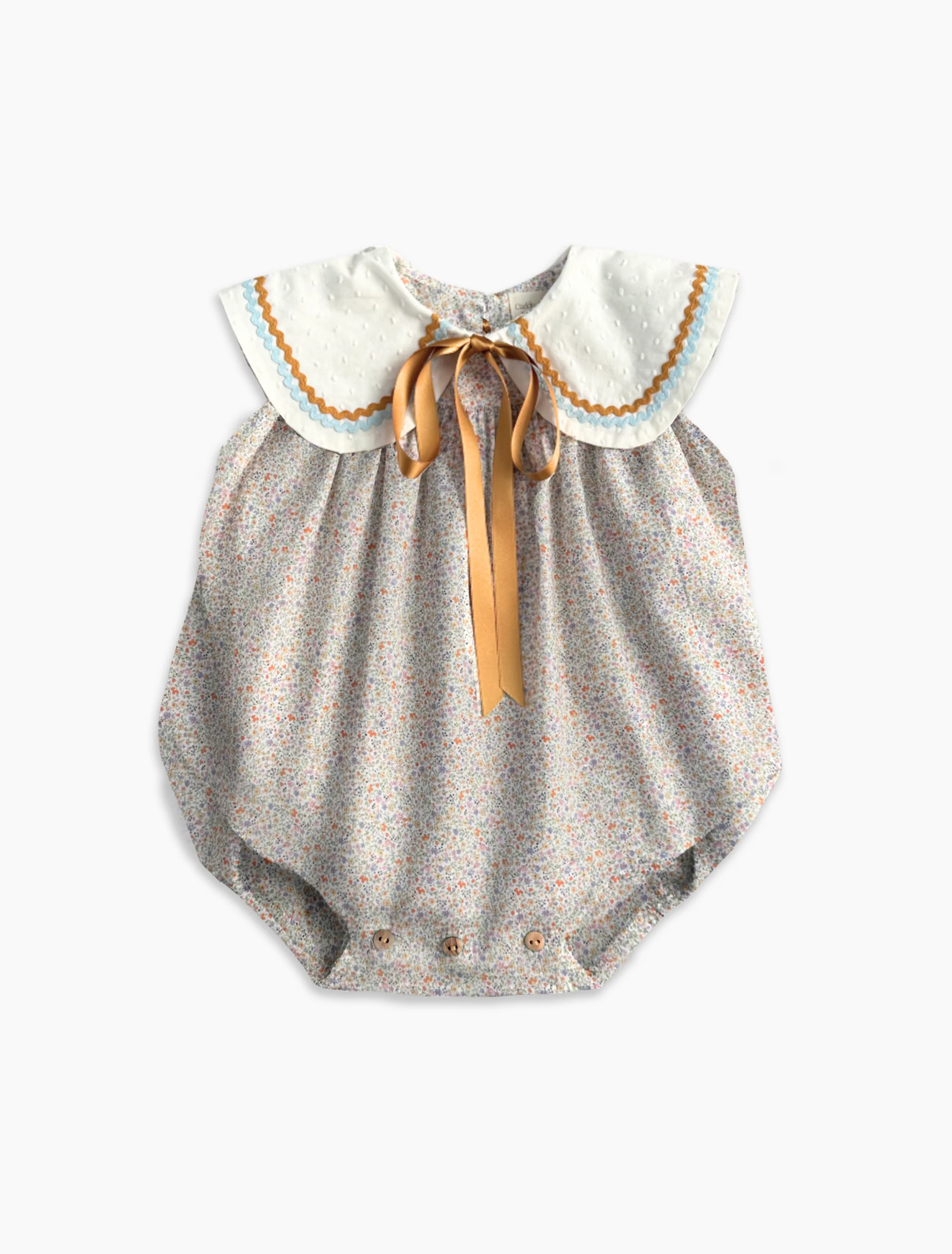 Edelweiss Romper in Multicolored Floral