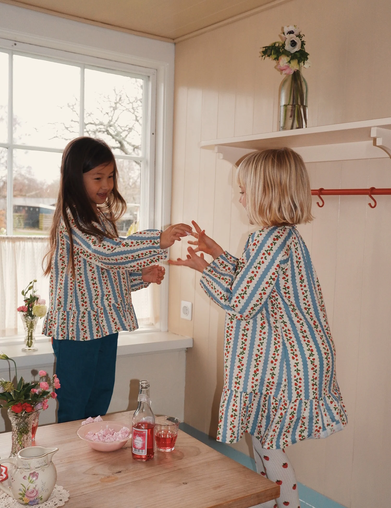 Ella Dress in Berry Stripe - Image 4