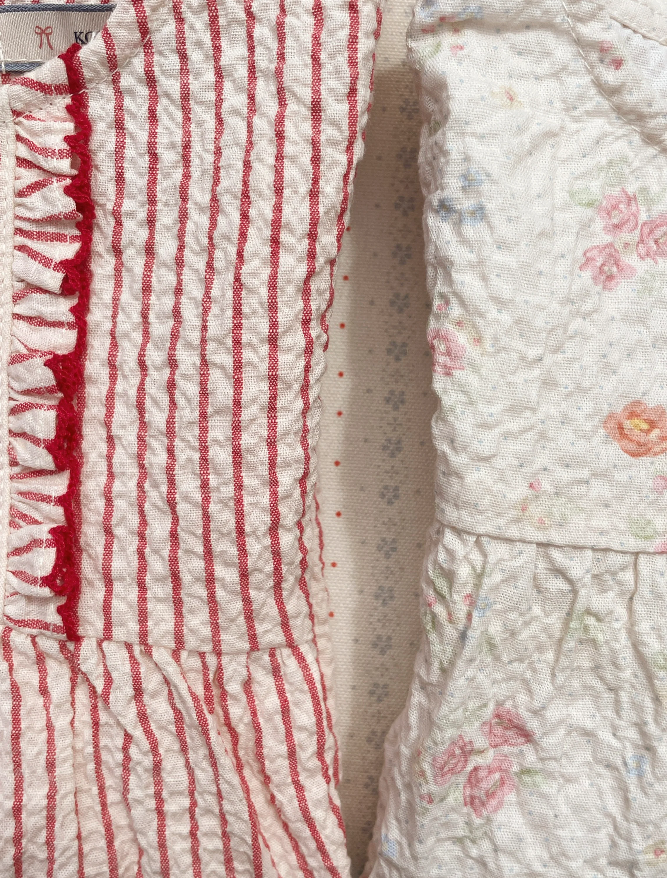 Ellie Frill Romper in Amour Stripe - Image 3