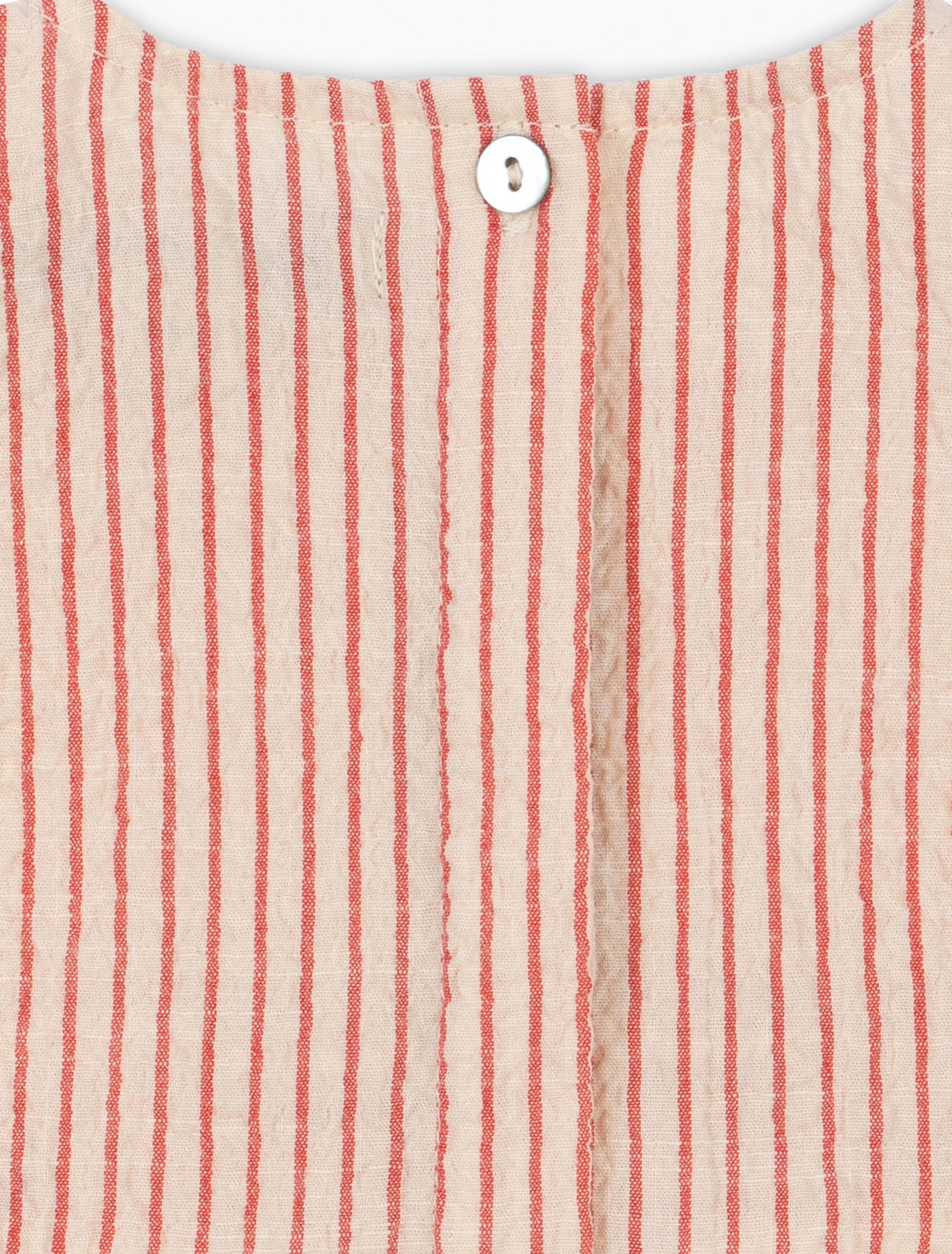 Ellie Frill Romper in Amour Stripe - Image 5