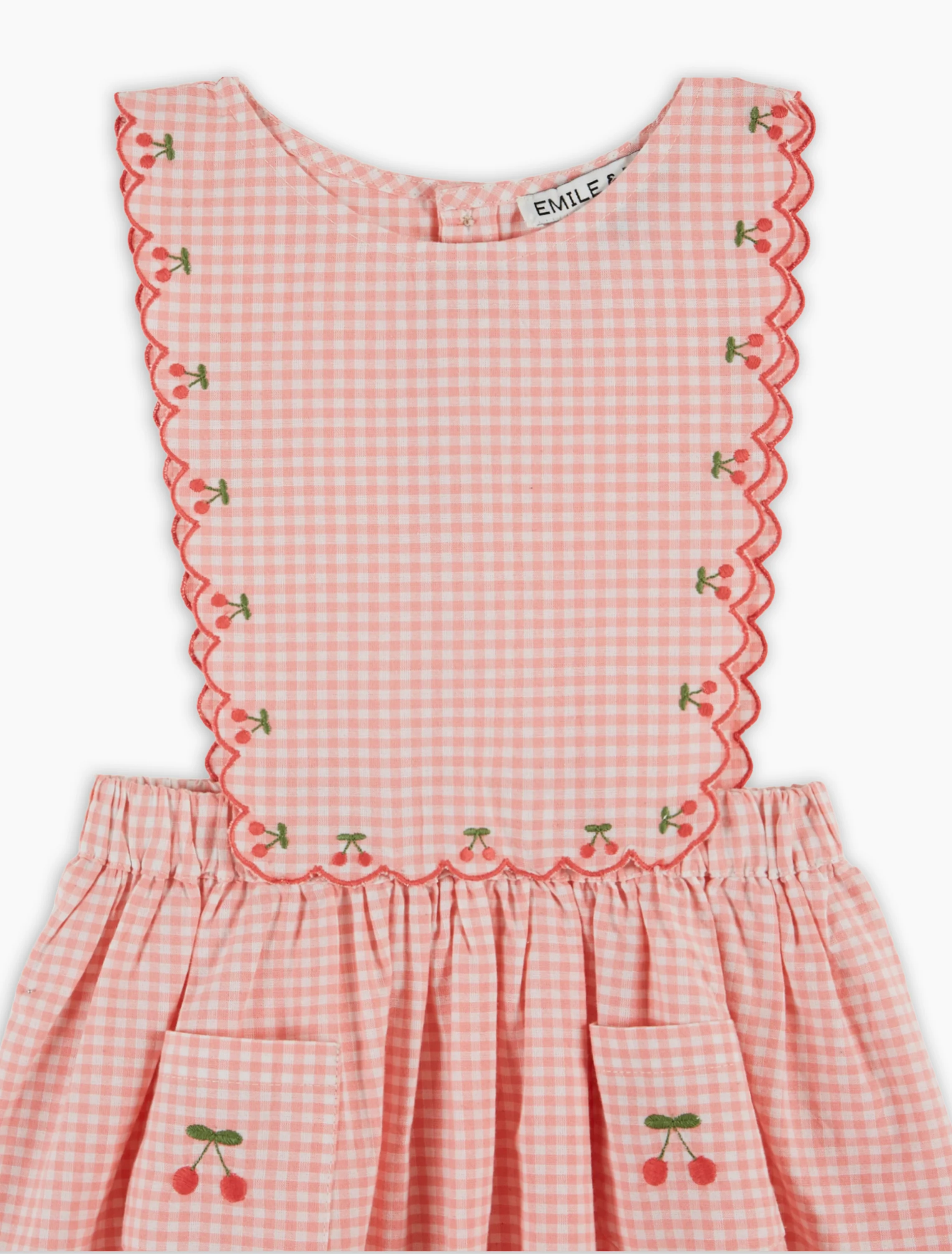 Embroidered Cherry Apron Dress in Vivi - Image 4