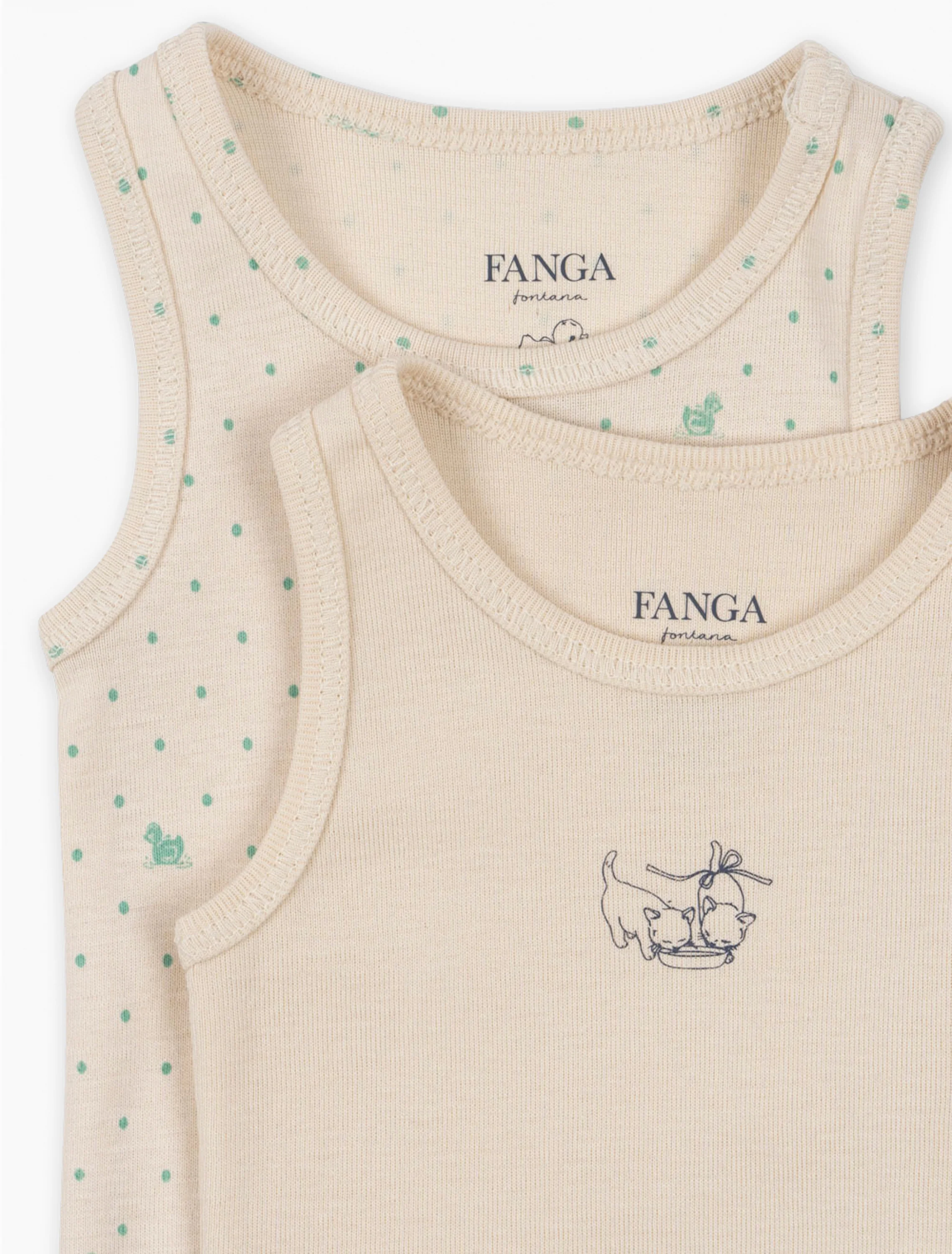 Fio 2 Pack SL Bodysuit in Lago Verde/Buttercream - Image 7