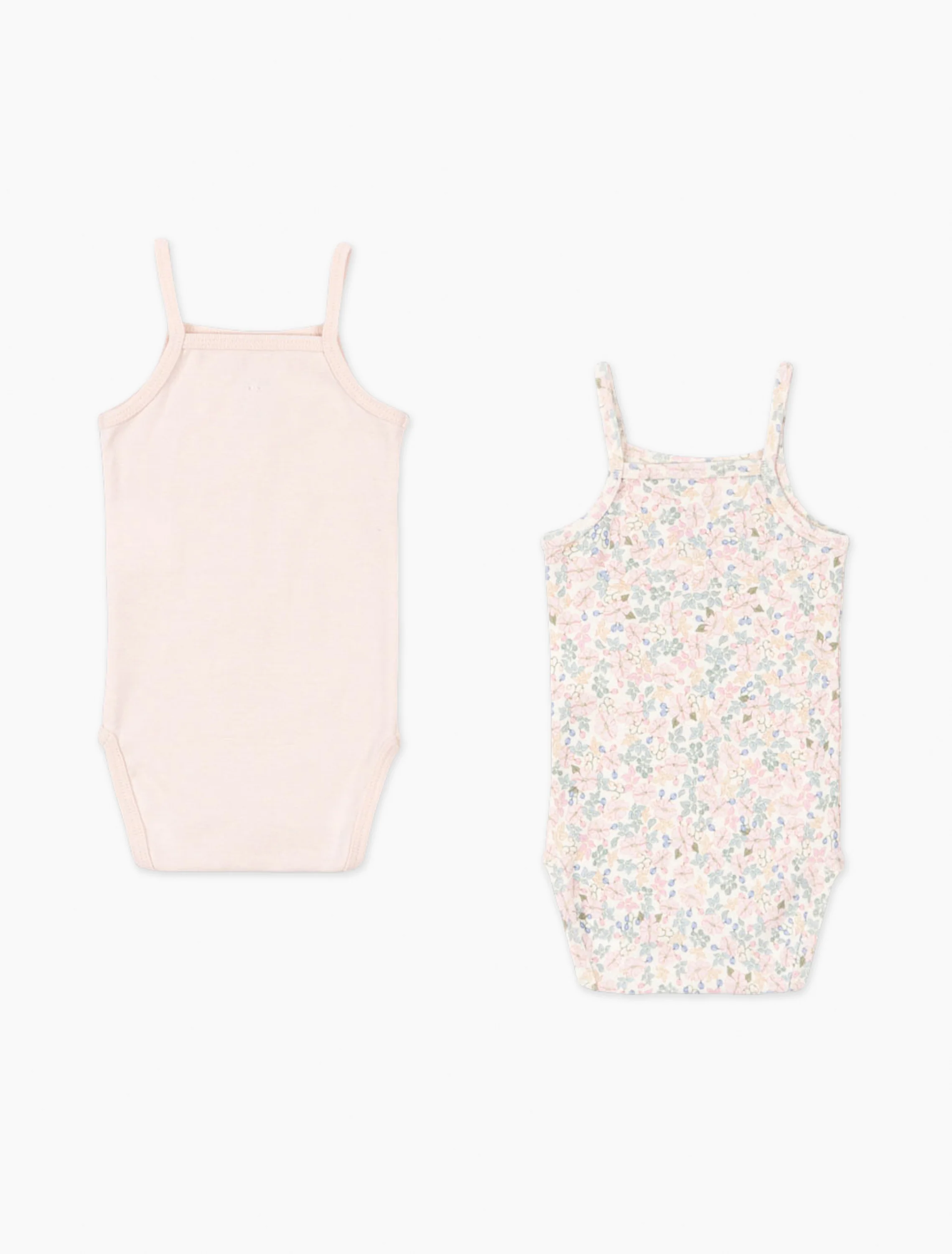 Fio 2 Pack Strap Bodysuit in Prato Fiori/Creole Pink - Image 2