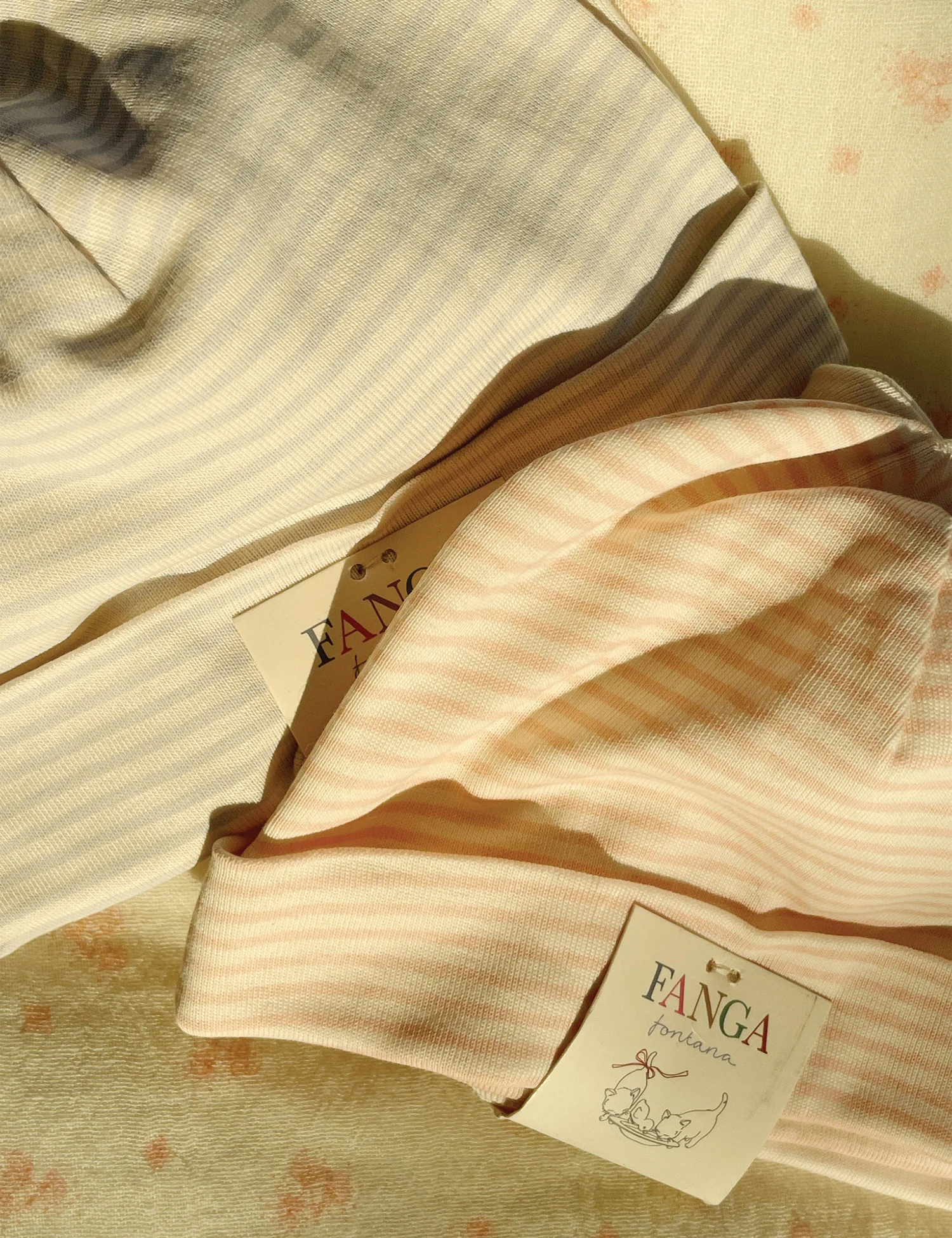 Fio Stripe 2 Pack Beanie in Blush Mix - Image 4