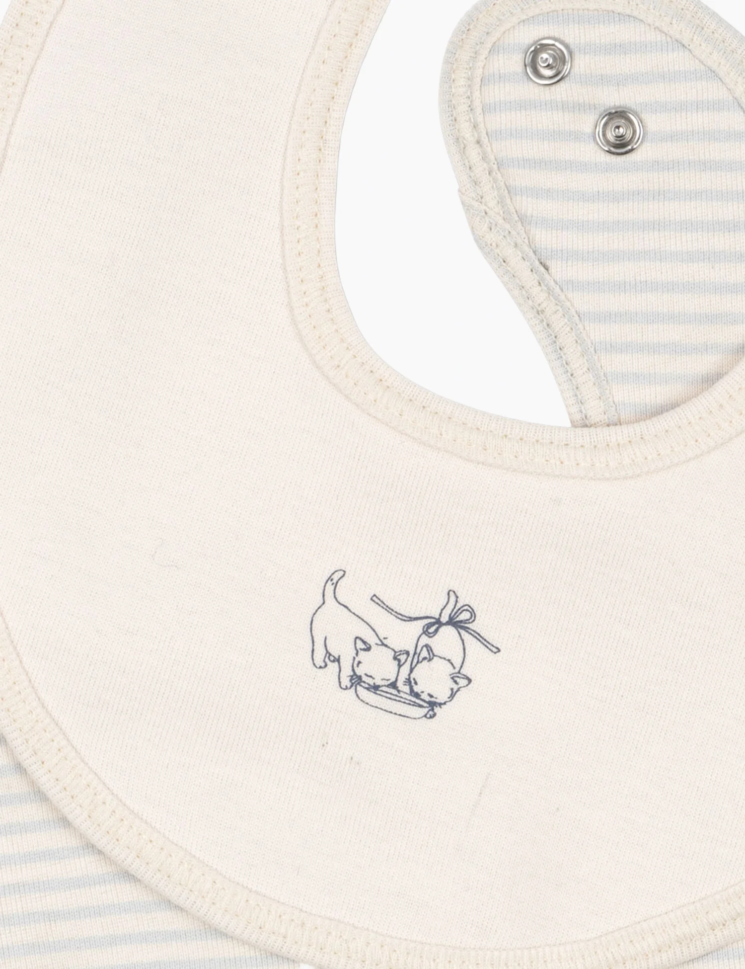 Fio Stripe 2 Pack Bibs in Blue Mix - Image 4