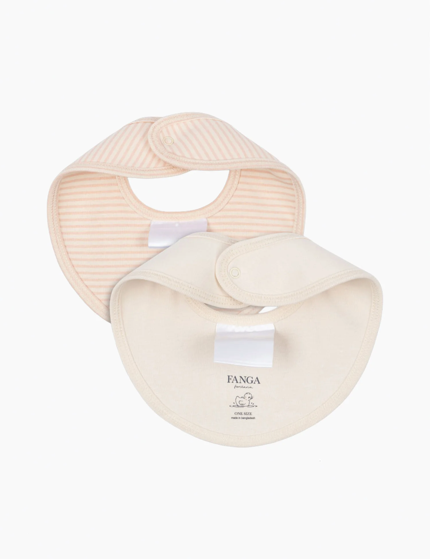 Fio Stripe 2 Pack Bibs in Blush Mix - Image 3