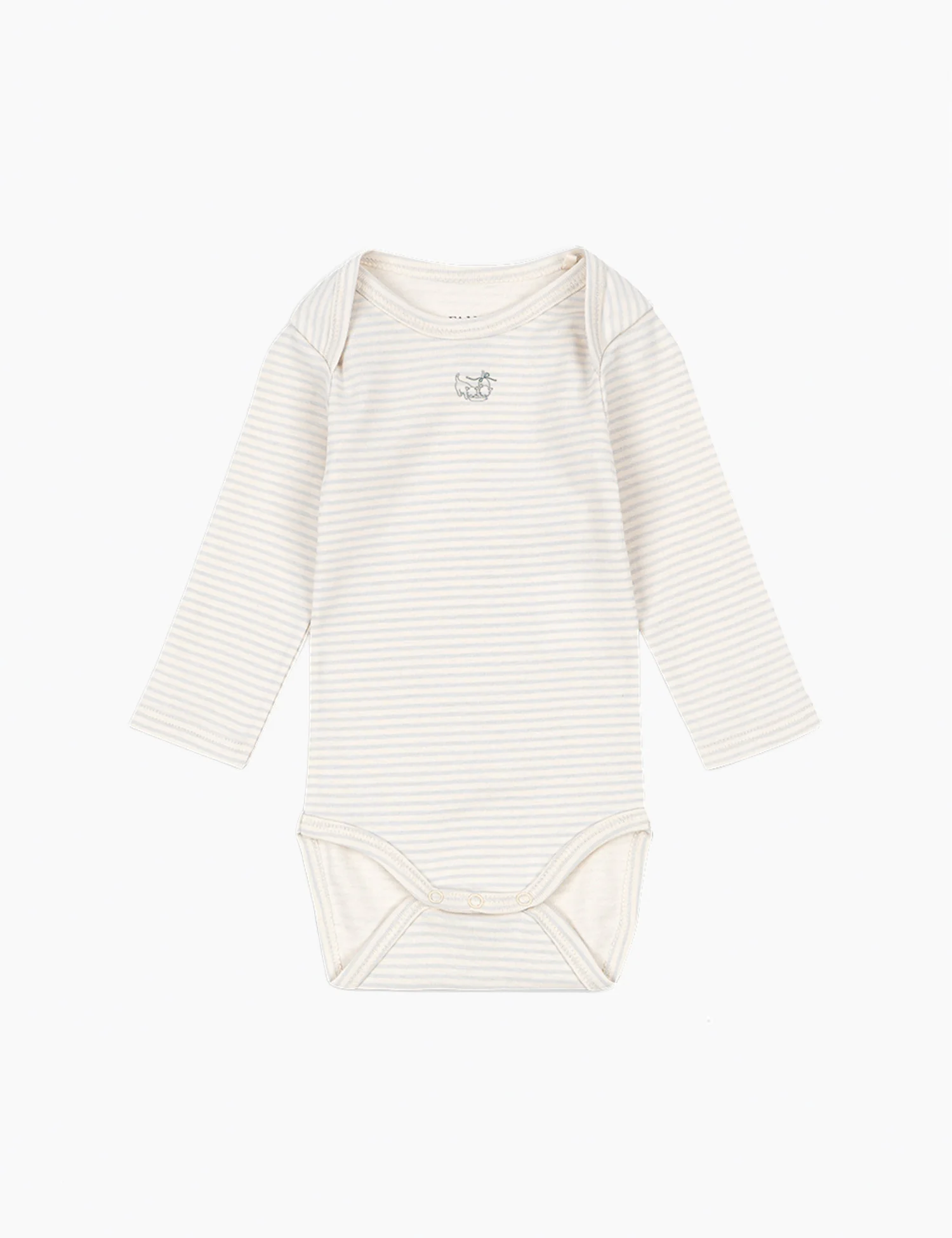 Fio Stripe Bodysuit in Tea Stripe Gray Dawn
