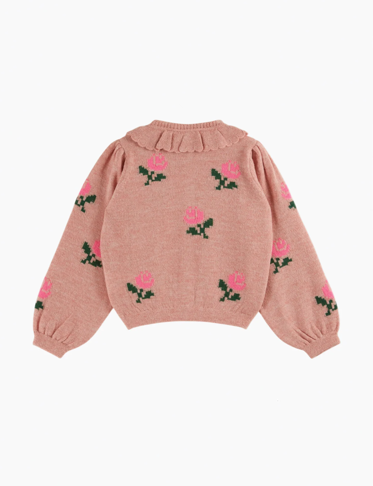 Flowers Cardigan in Rose - Image 3