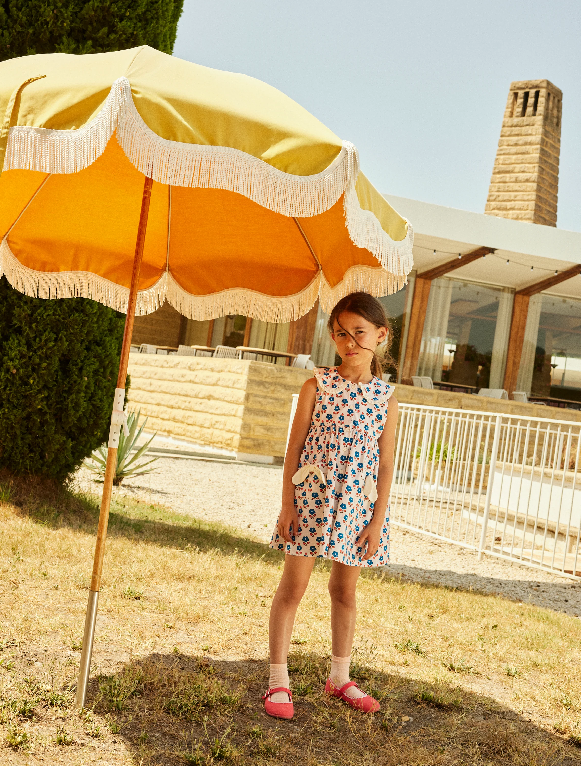 Françoise Dress in Sablet Blue - Image 4
