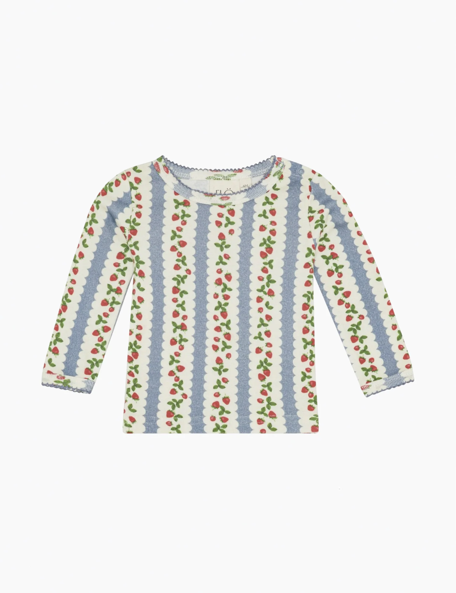 Fresa Jersey Basic Blouse in Berry Stripe