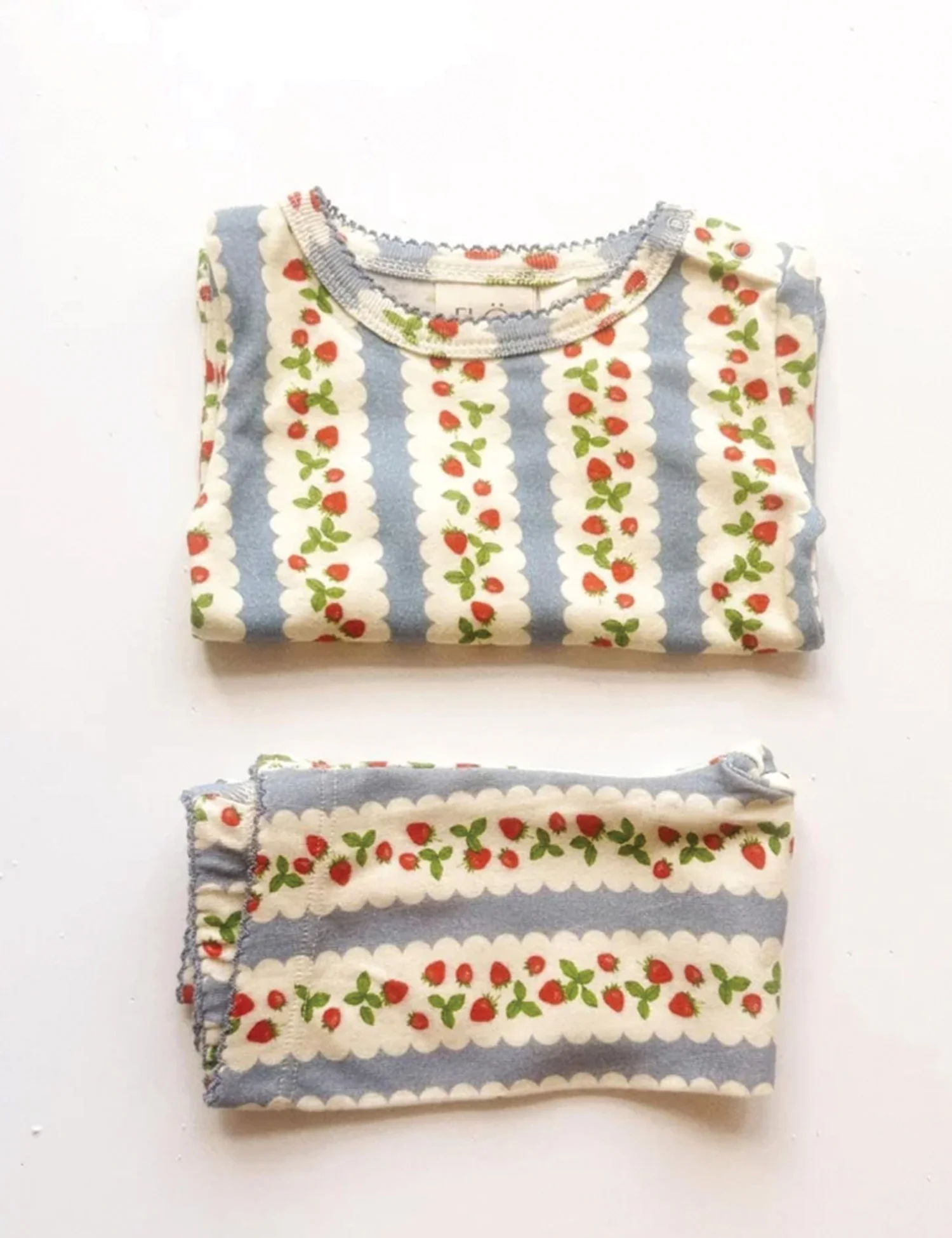 Fresa Jersey Basic Blouse in Berry Stripe - Image 2