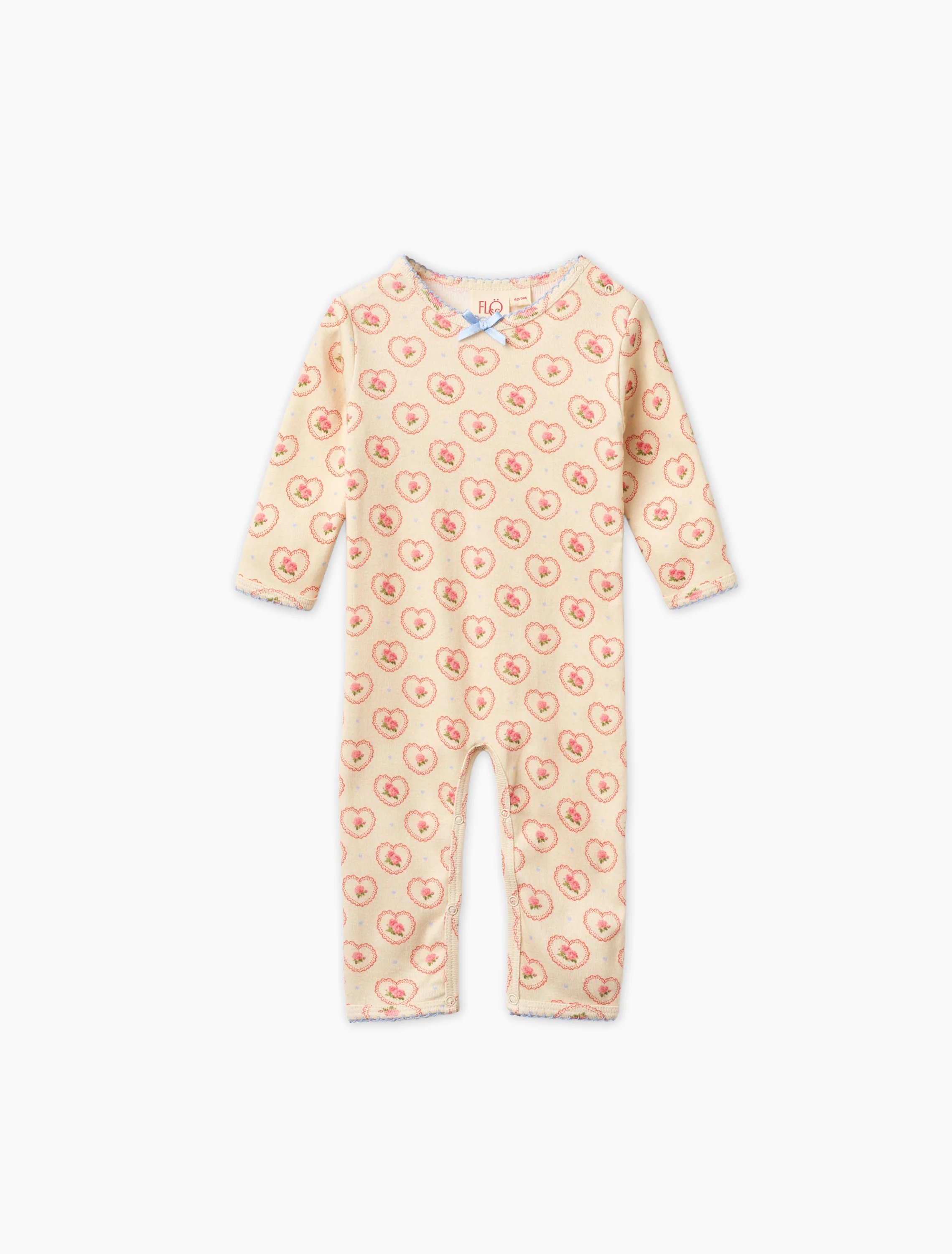 Fresa Romper in Rosy Heart