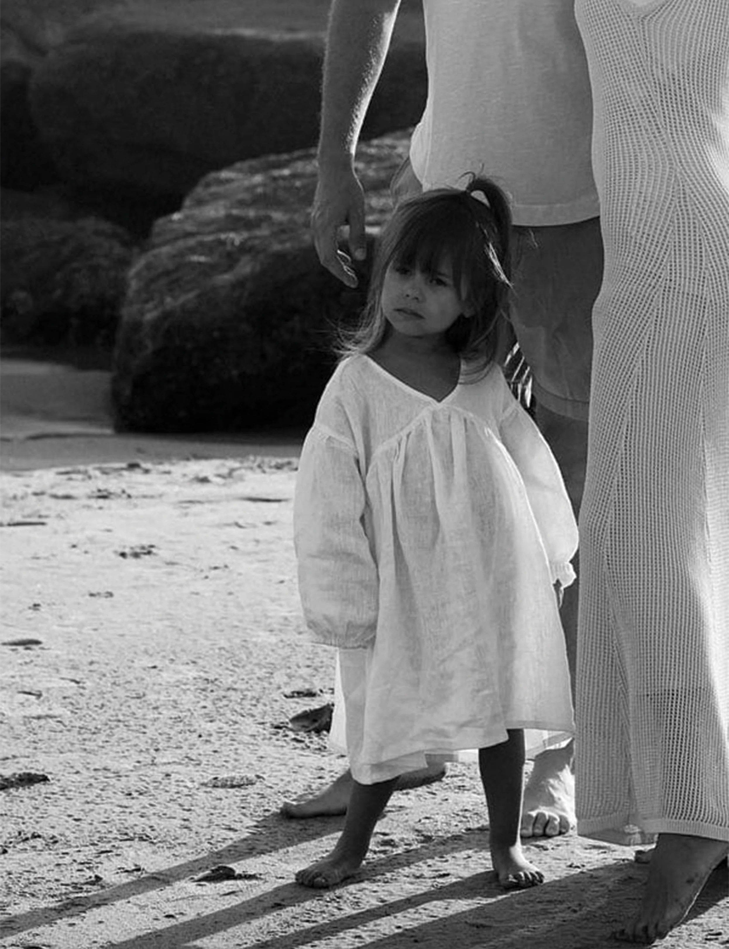 Gia Dress in White Linen - Image 4
