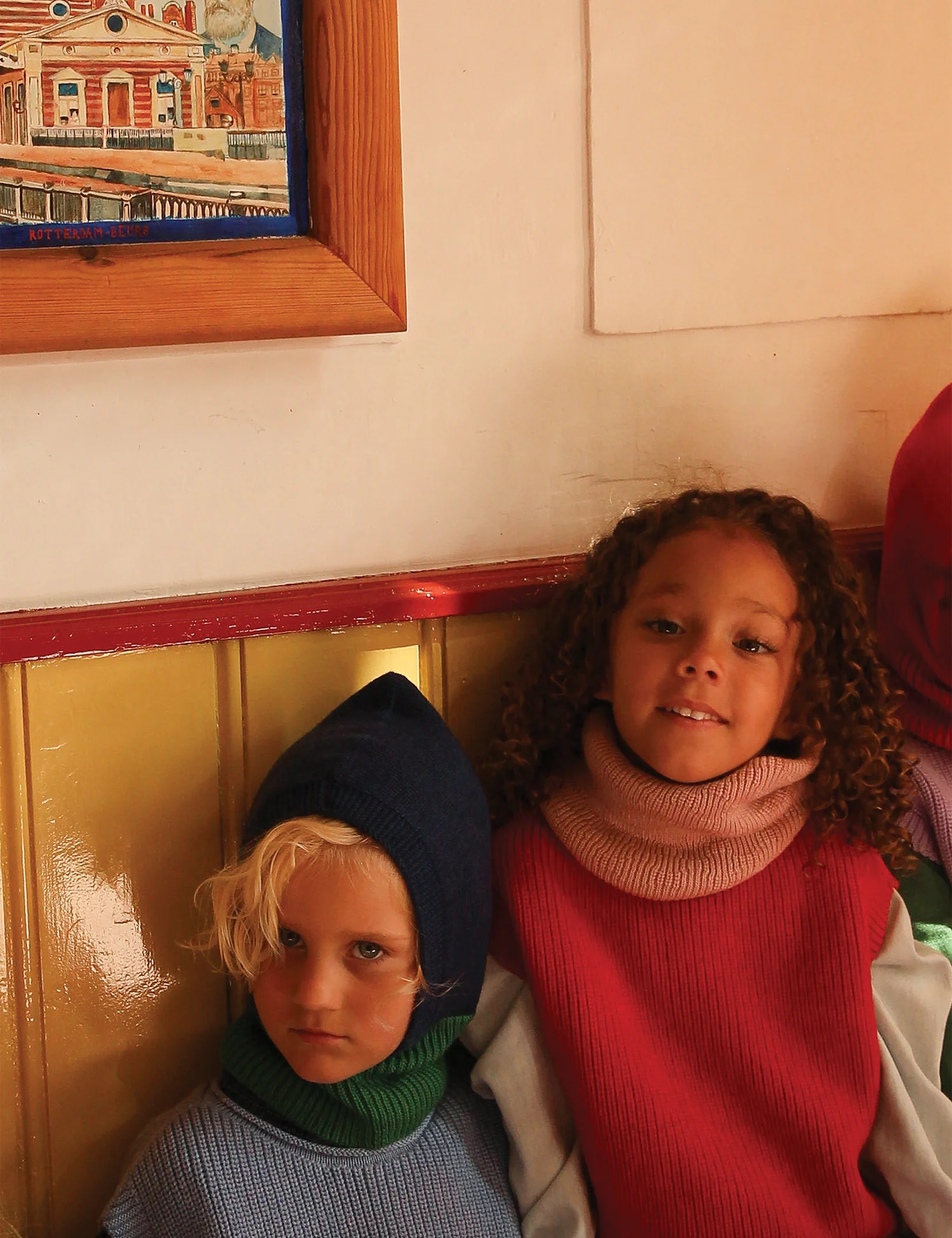 Gigi Kids Tube Scarf in Powder - Image 4