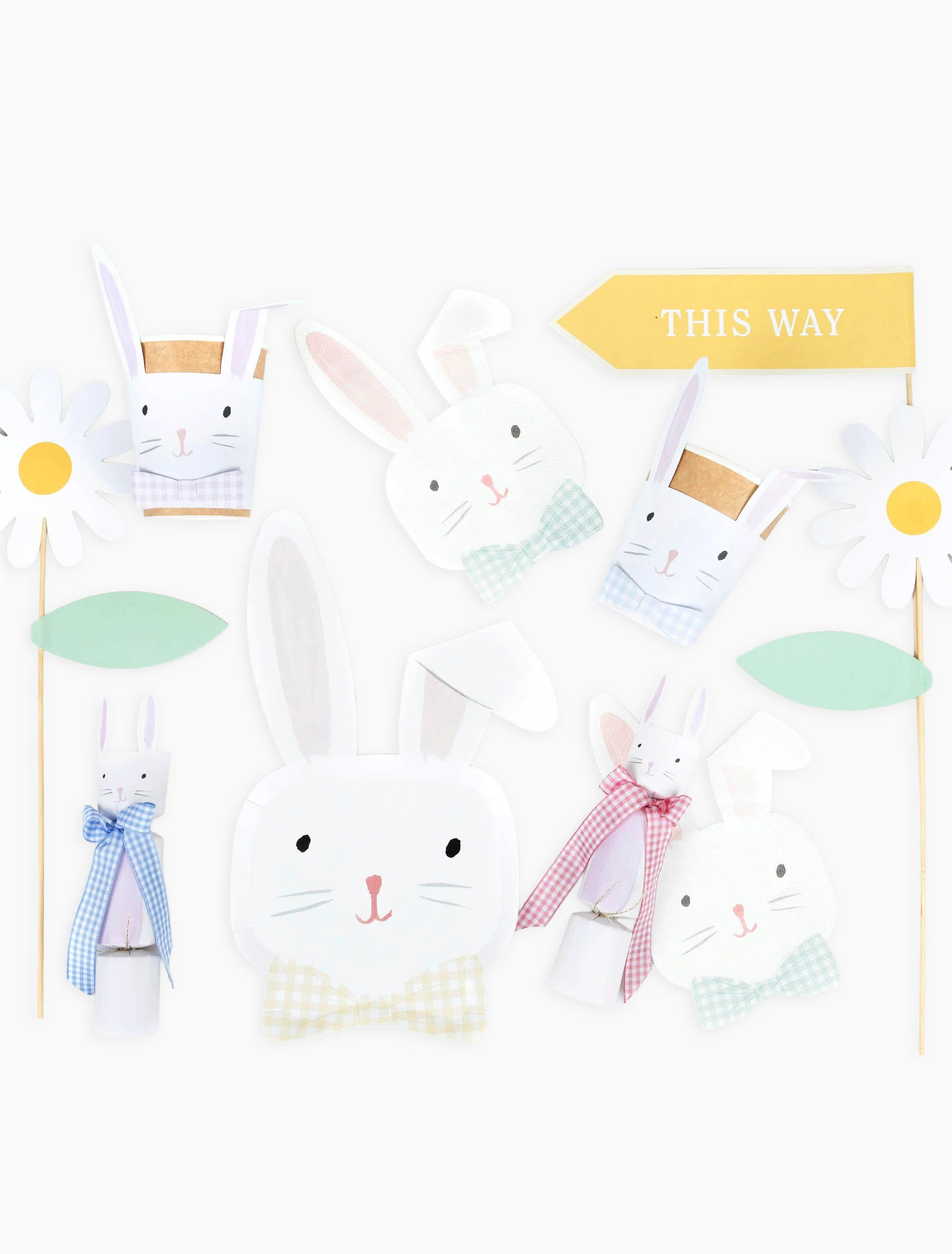 Gingham Bow Bunny Crackers - Image 3