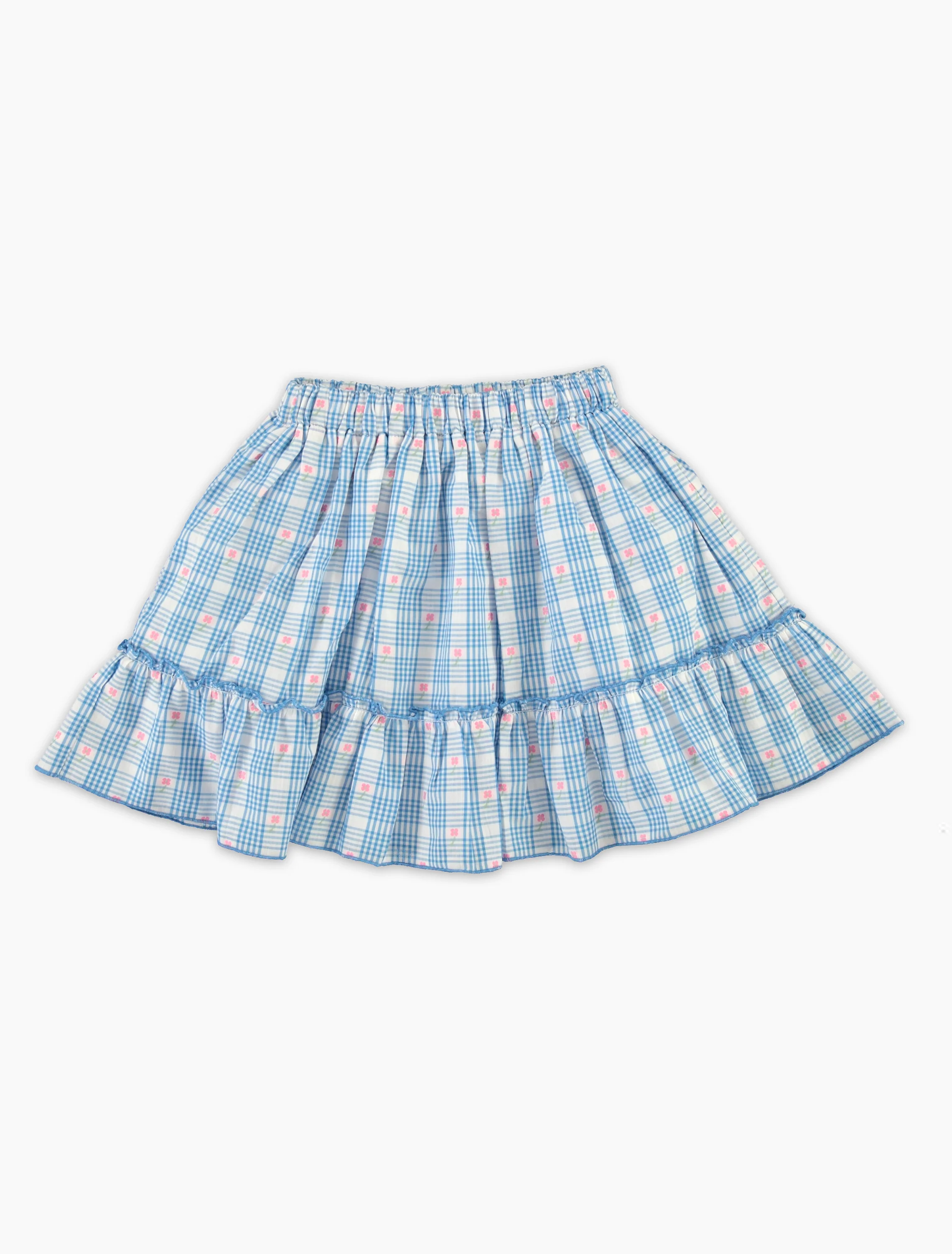 Ida Skirt in Signature Floral Check