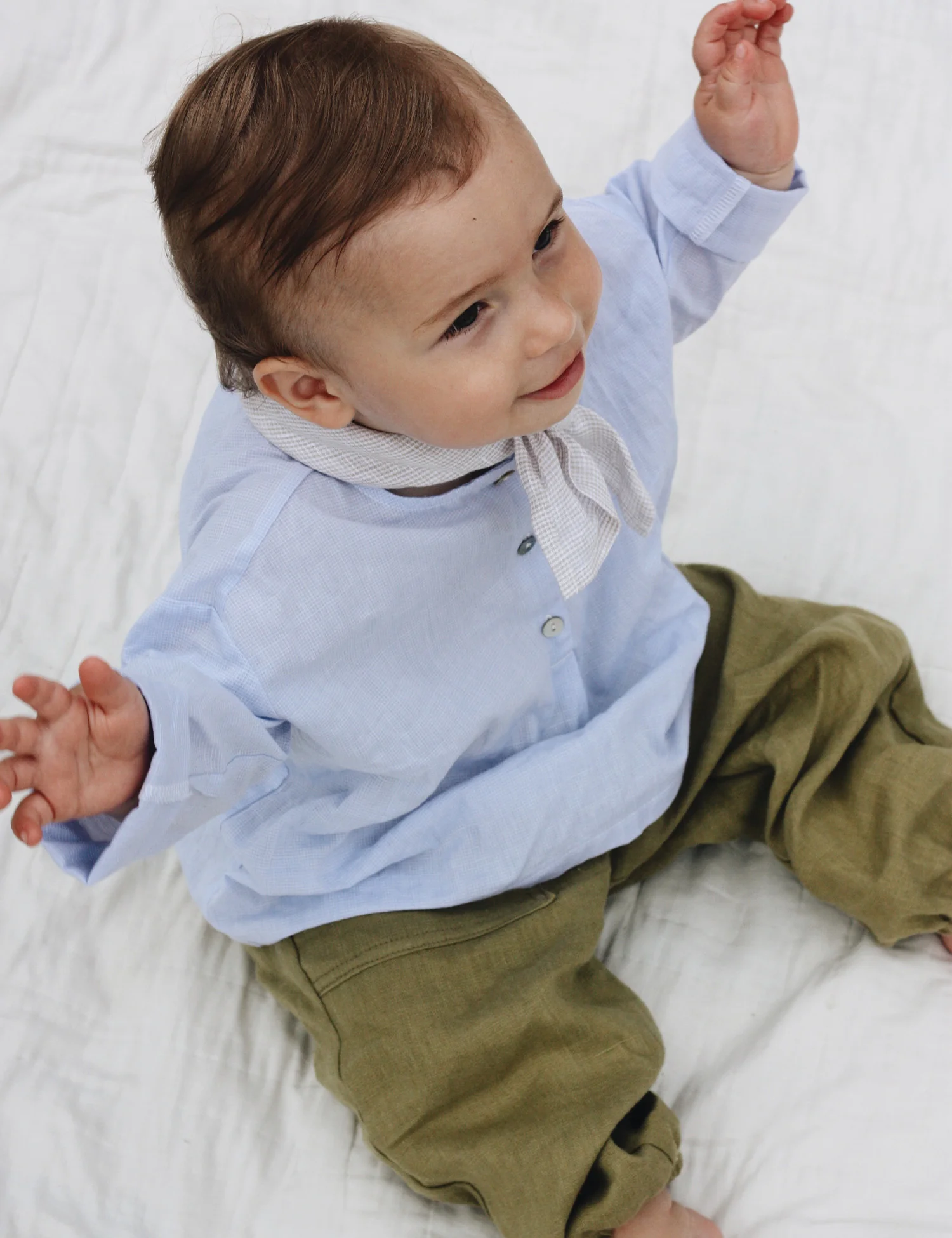 Jaipur Baby Shirt in Saltwater - Image 4