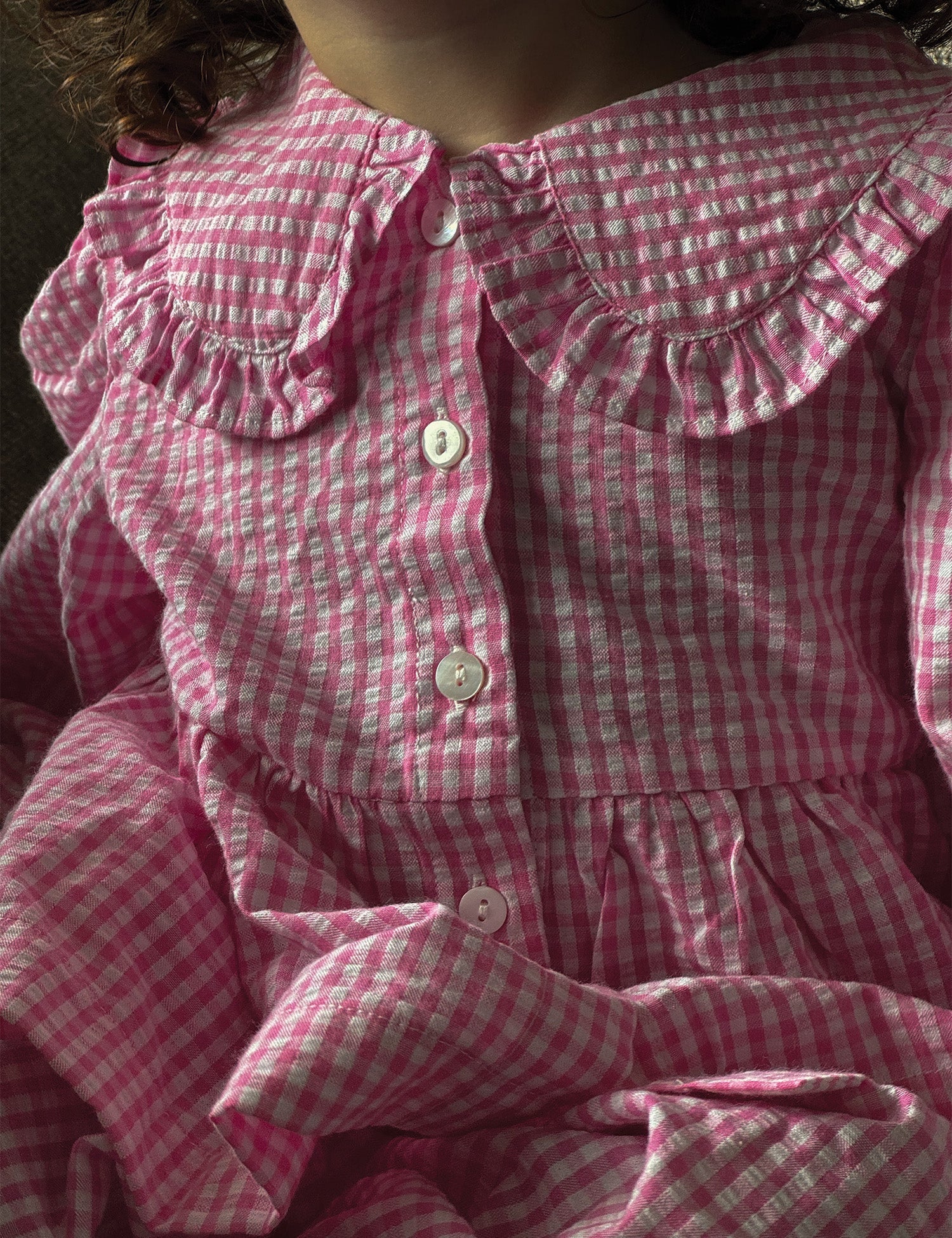 Jeanie Set in Pink Gingham - Image 4