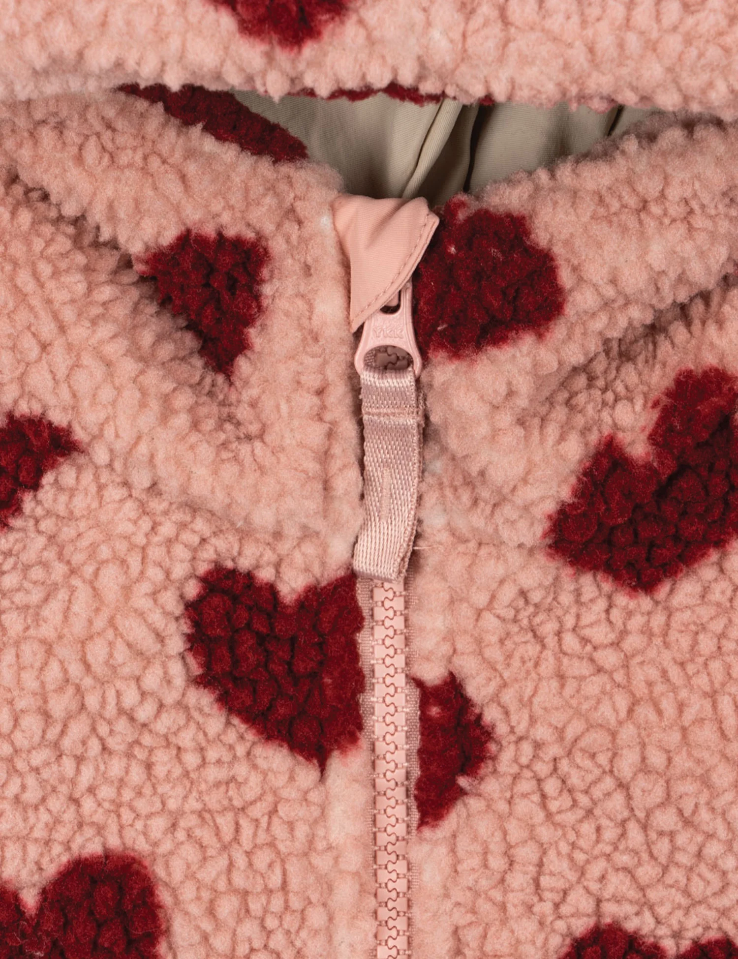 Jody Teddy Hoodie in Pink Hearts - Image 4