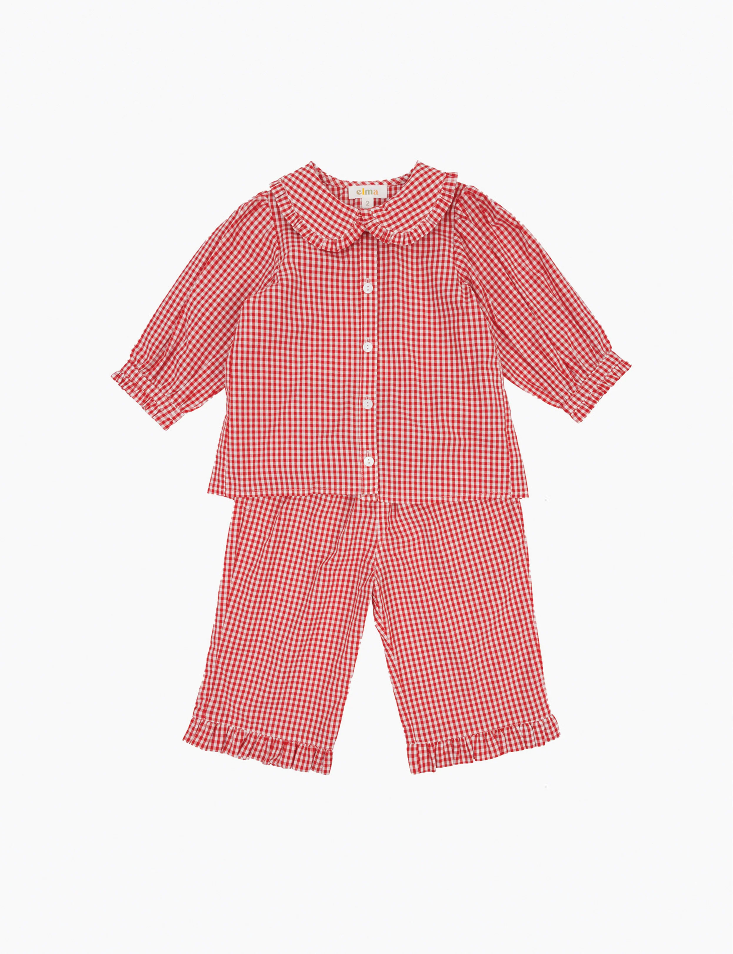 Joni Blouse in Cherry Gingham - Image 2
