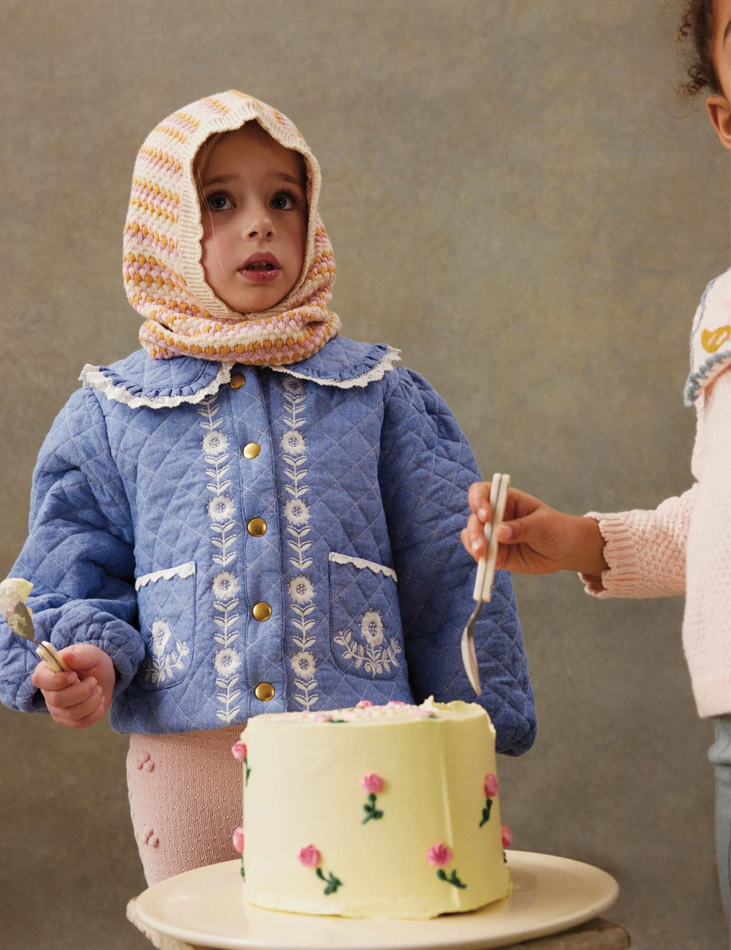 Jouliana Coat in Blue Chambray - Image 5