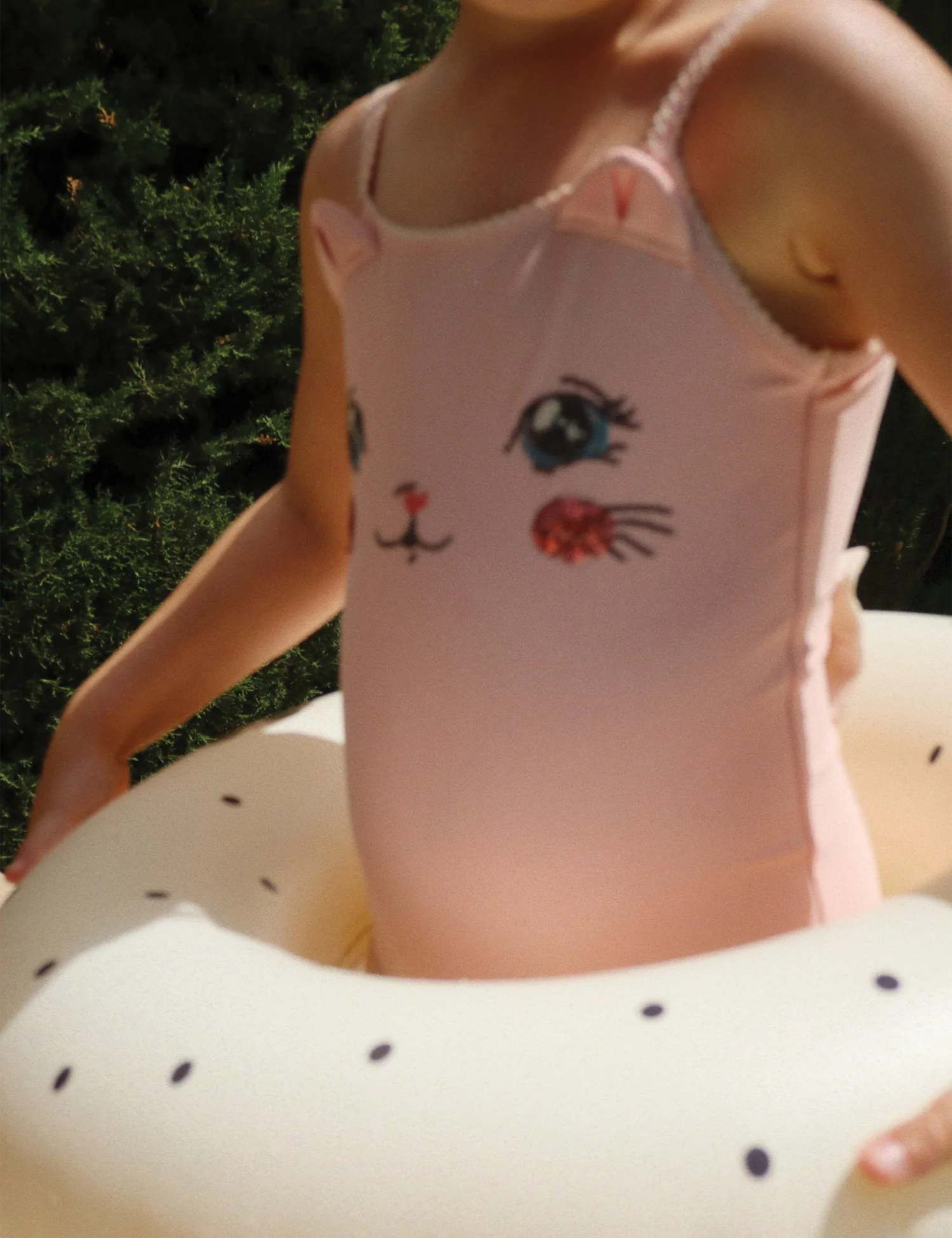Junior Swim Ring in Navy Dot - Image 3