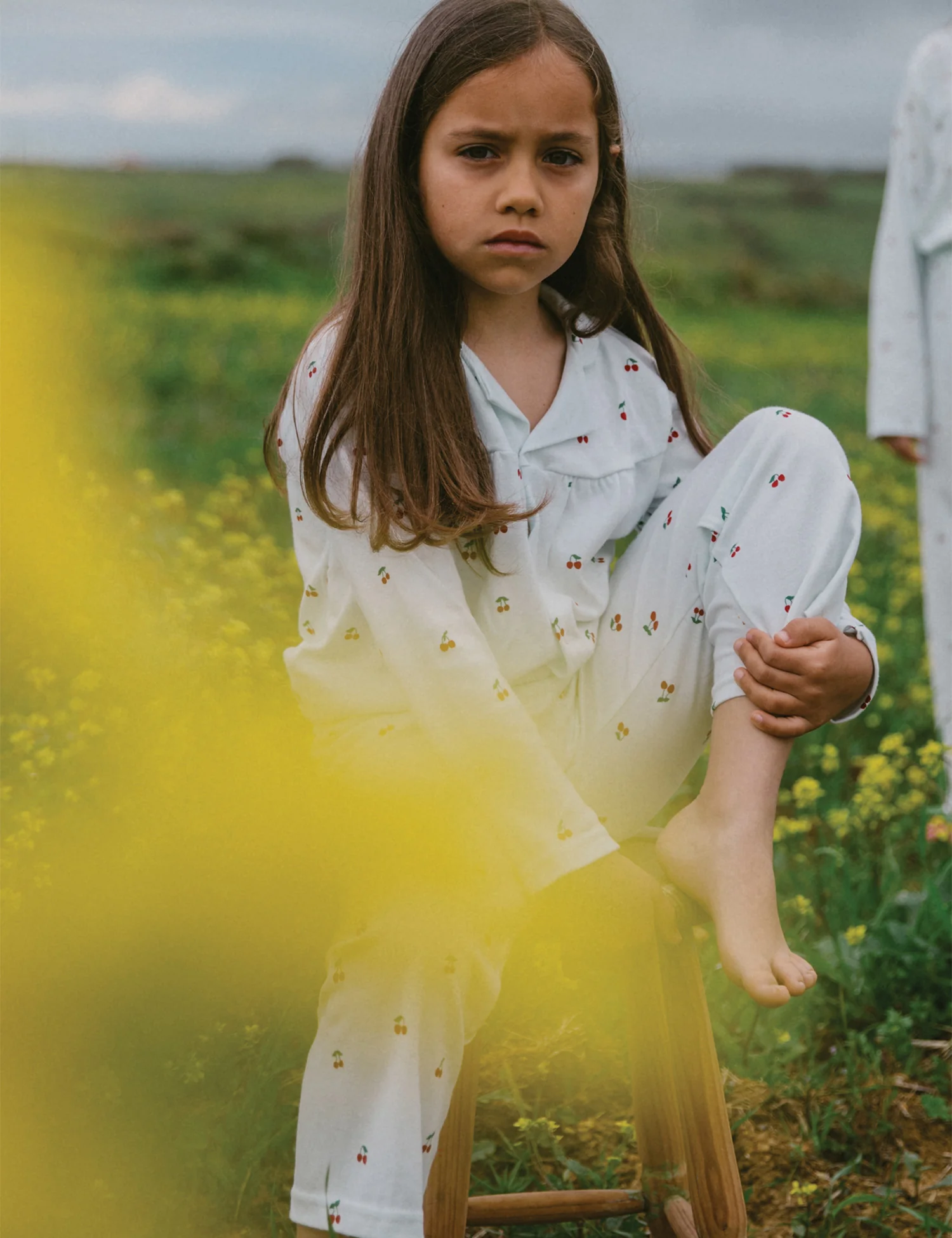 Kids Baggy Blouse PJ Set in Cherries - Image 4