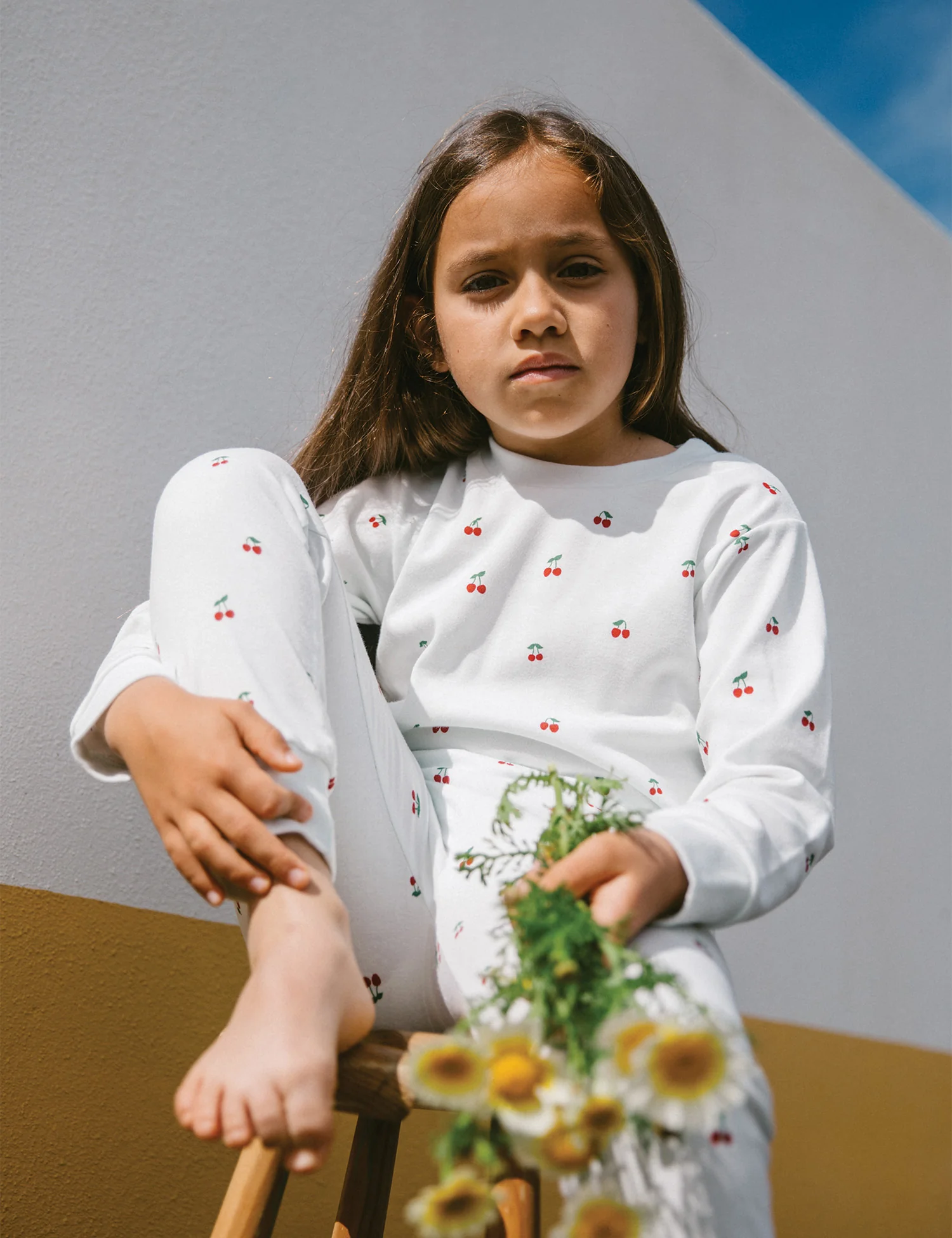 Kids Classic Set in Cherries - Image 3