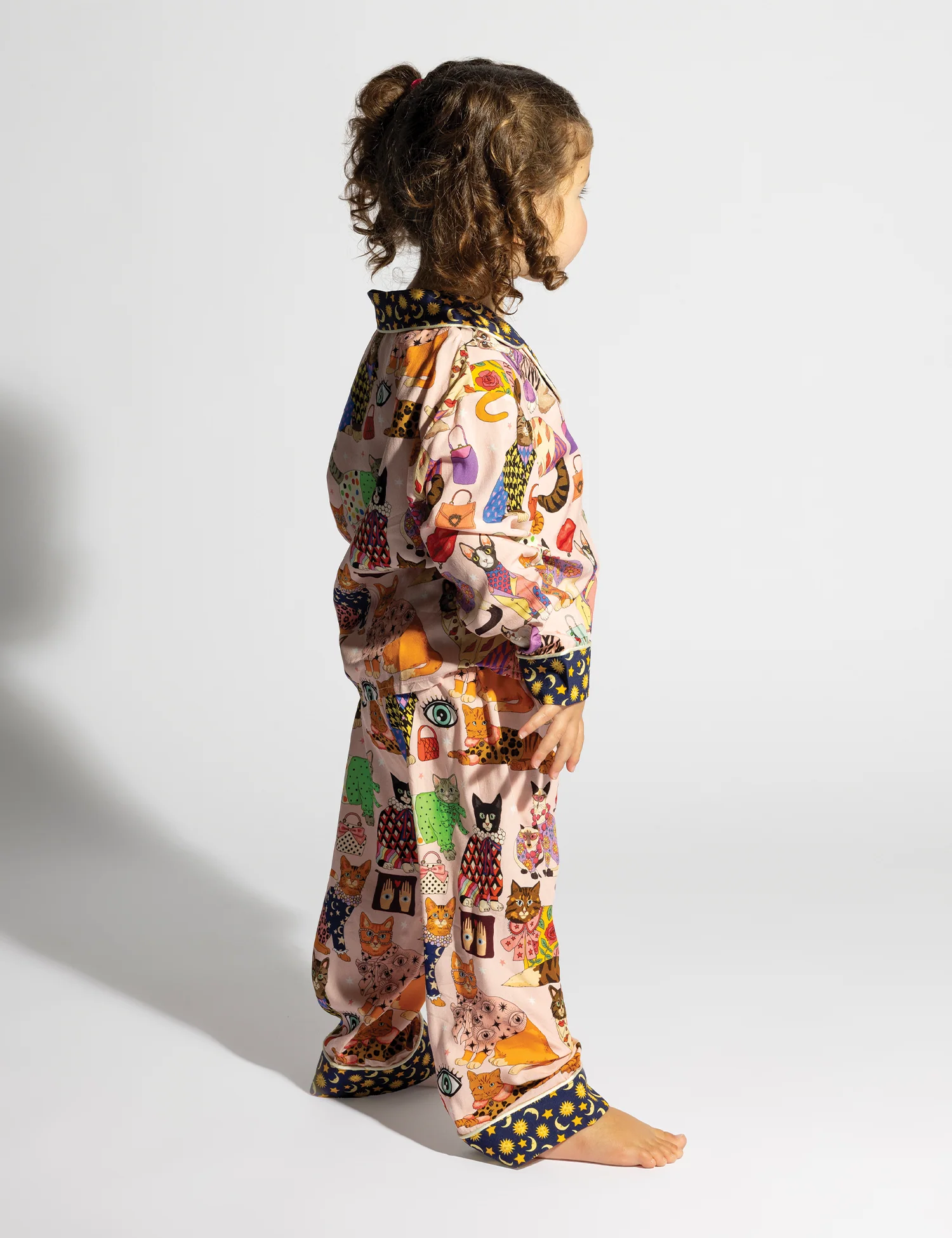 Kids Pajama Set in Fashion Cats - Image 3