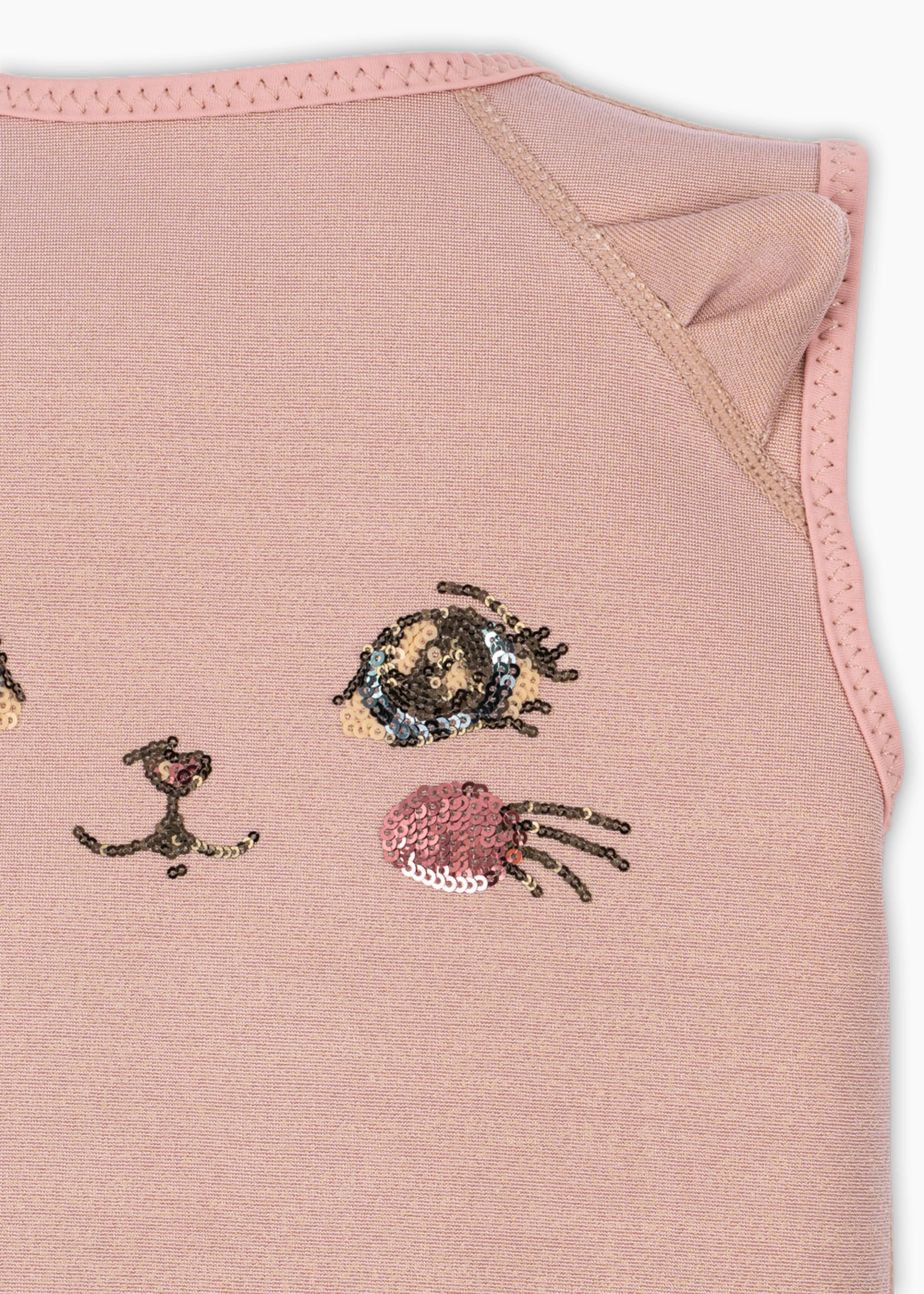 Kitty Swim Vest in Powder Pink - Image 4