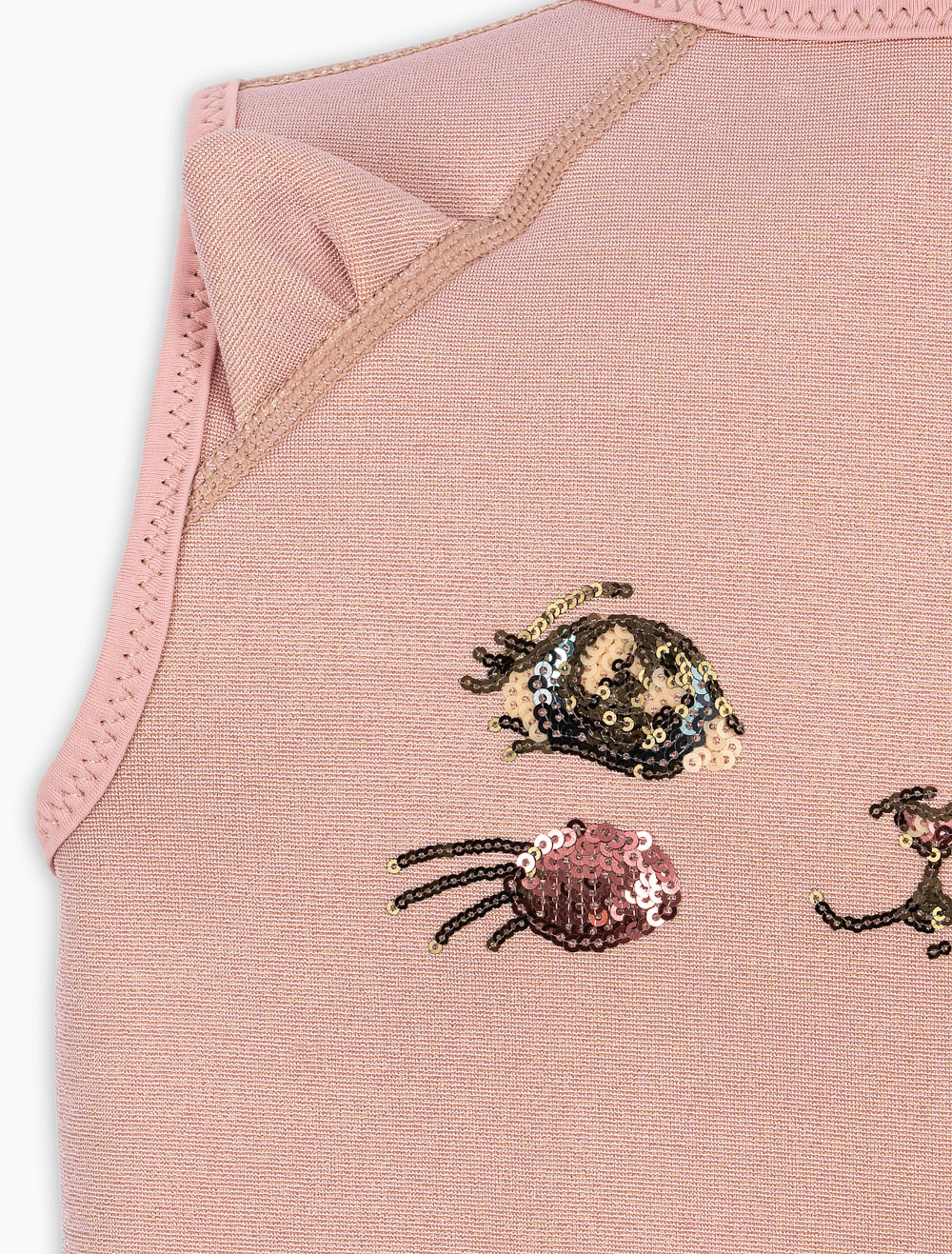 Kitty Swim Vest in Powder Pink - Image 5