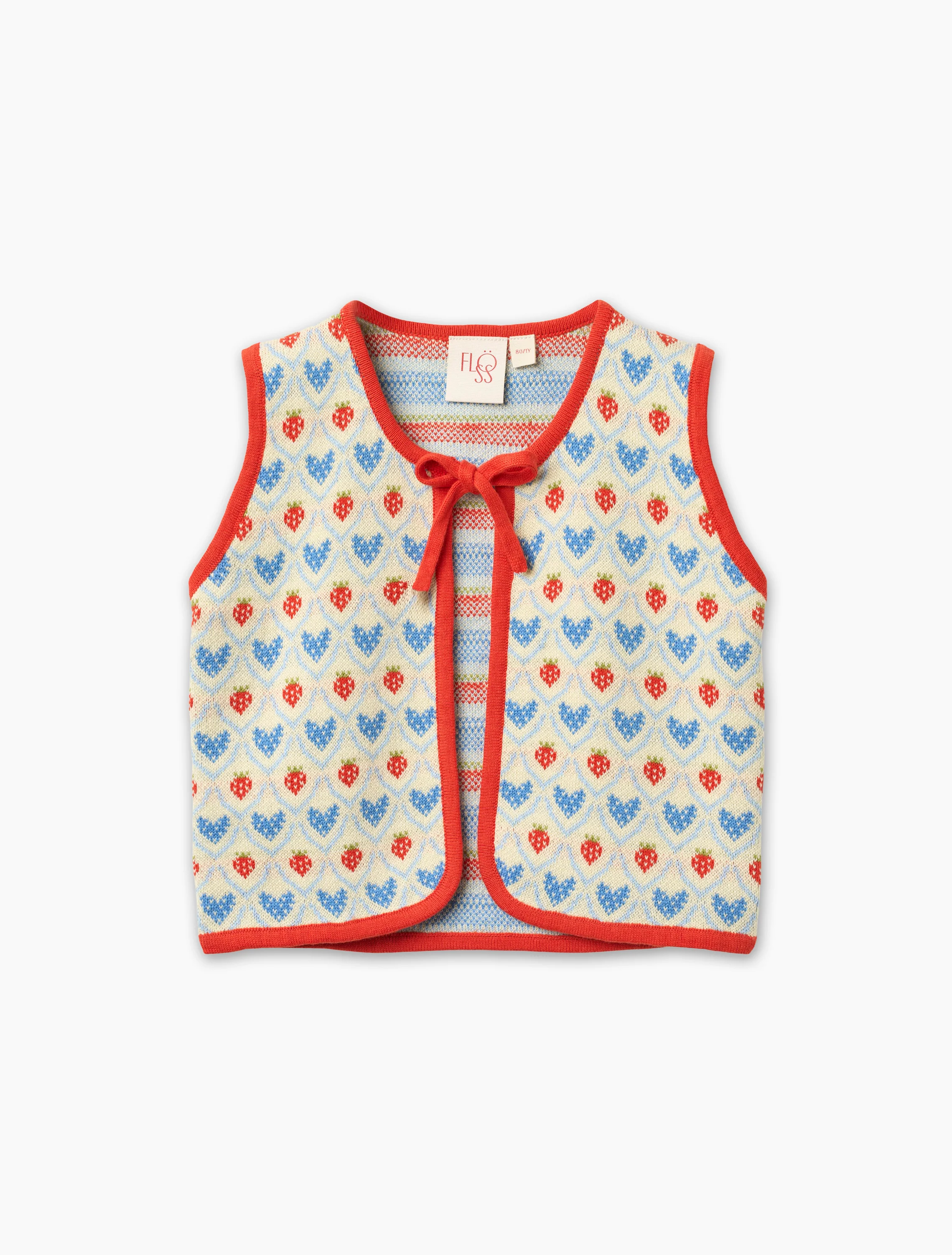 Lea Vest in Berry Heart Mix