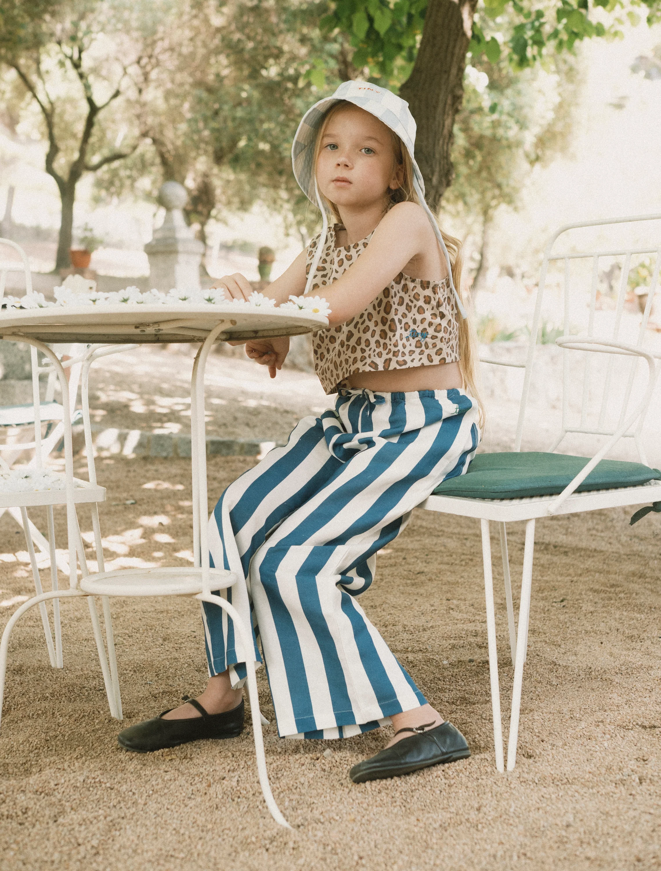 Light Navy Stripes Pant in Light Navy - Image 5