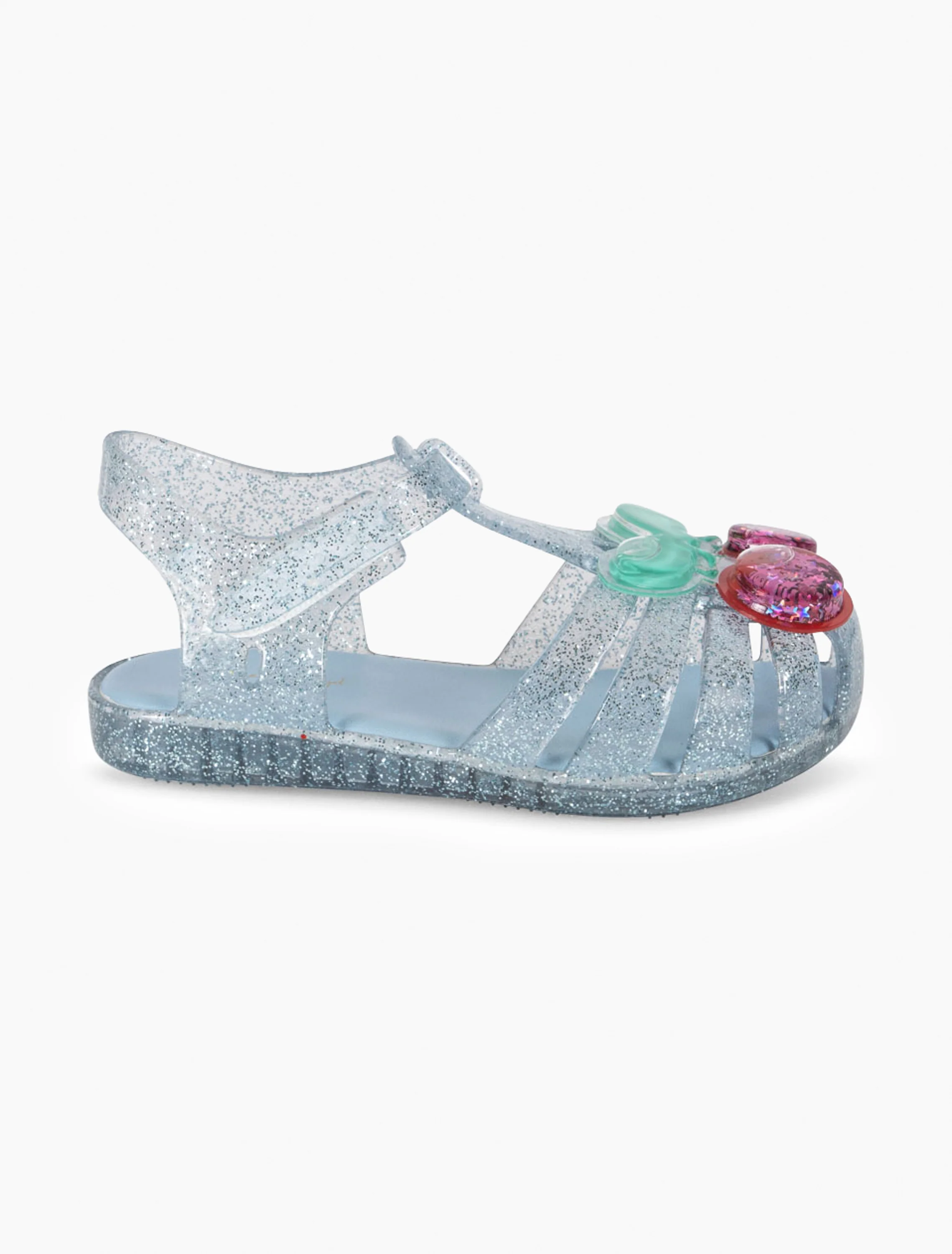 Lilo Sandal in Cherry Glitter Blue - Image 3