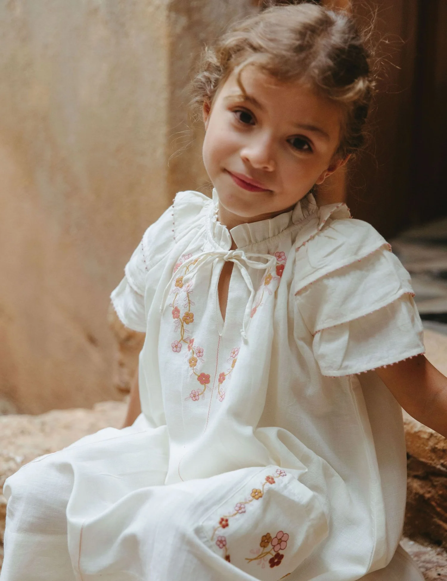 Linnea Dress in Antique White - Image 3