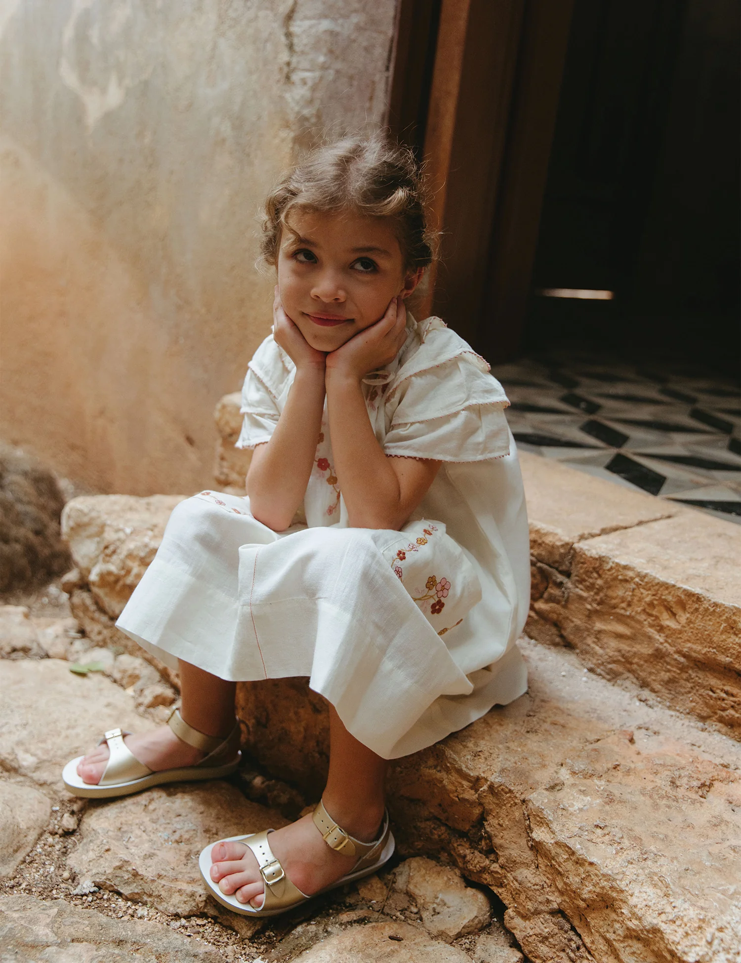 Linnea Dress in Antique White - Image 4