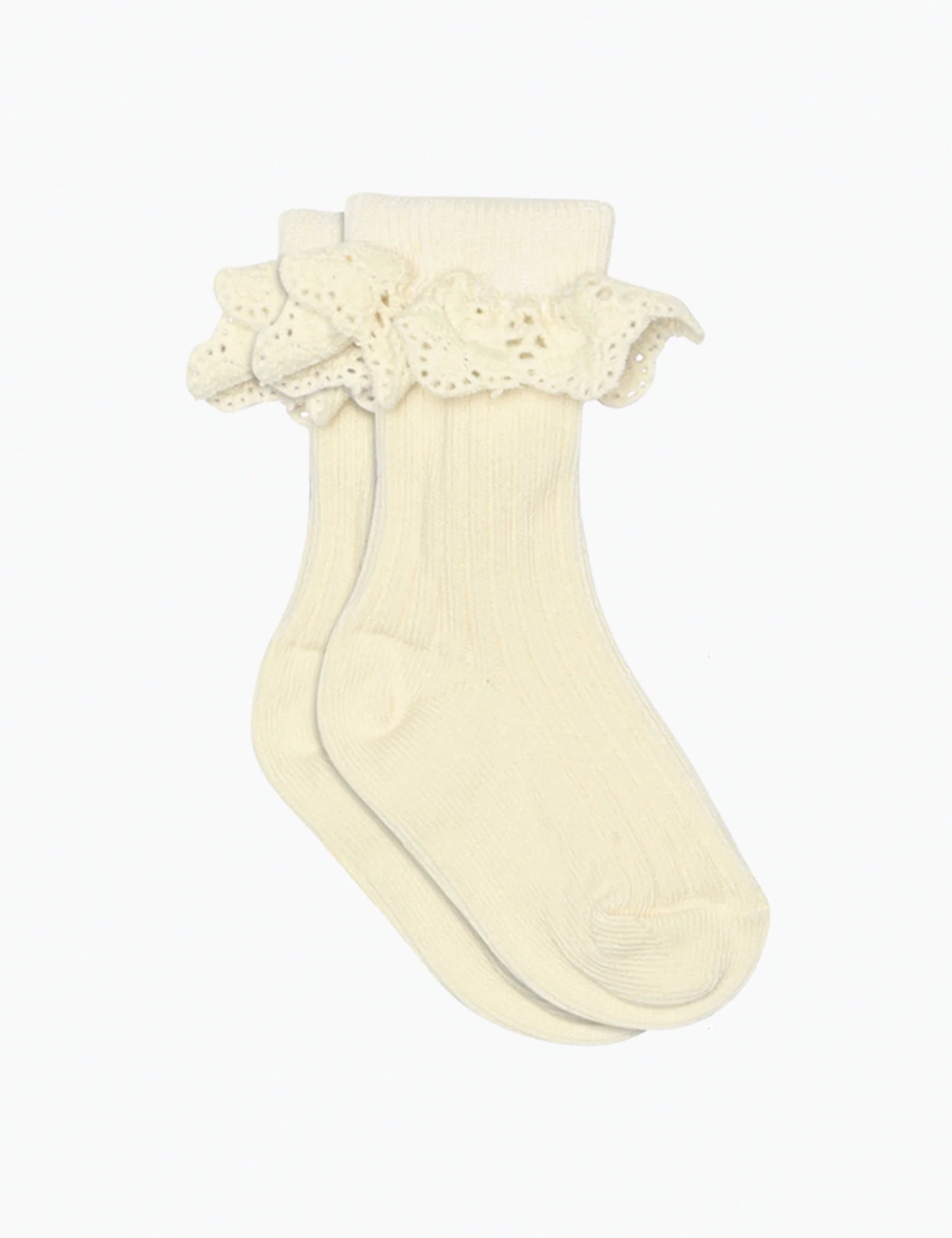 Lisa Lace Socks in Cream