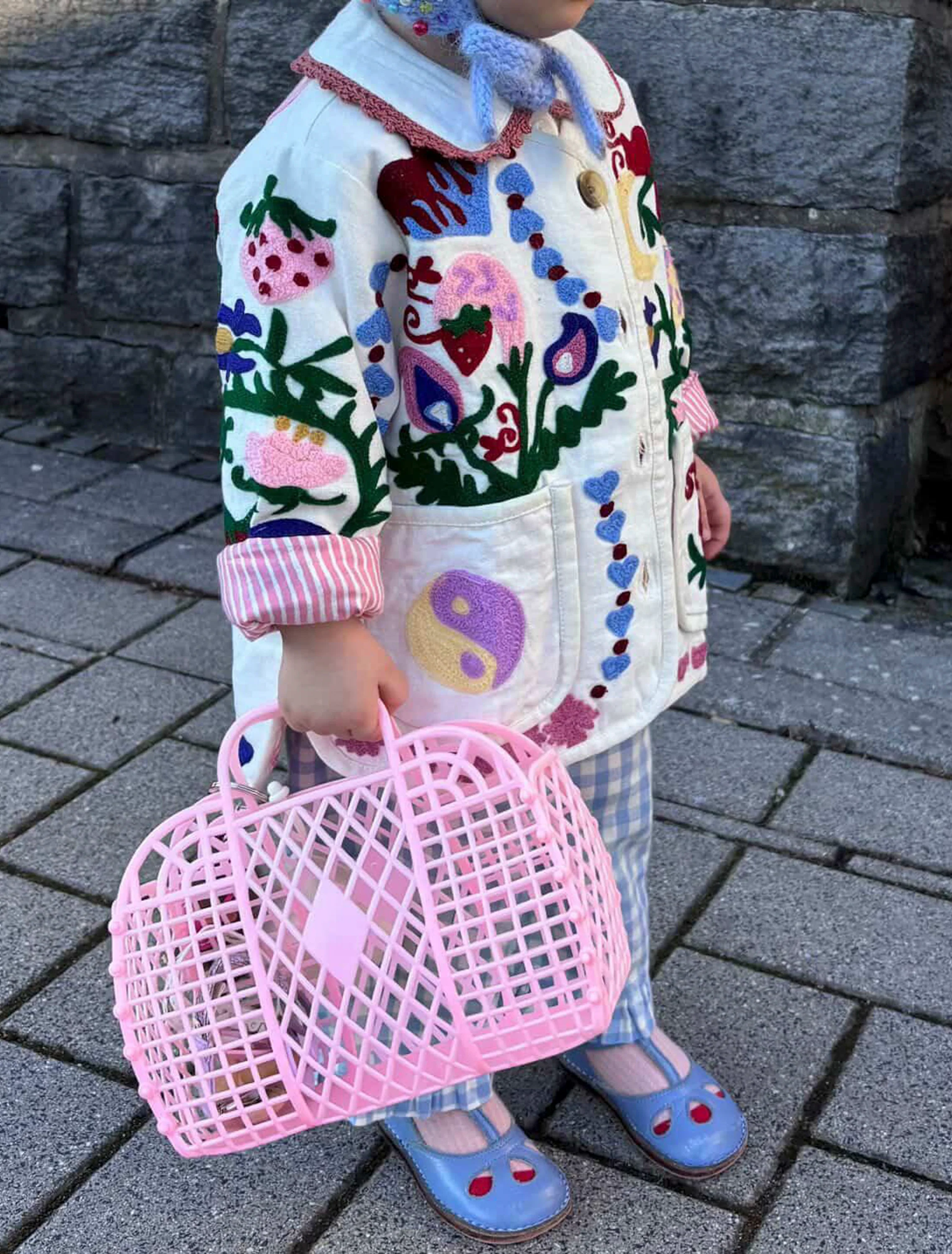 Maggie Mini Jacket in White Rose - Image 3