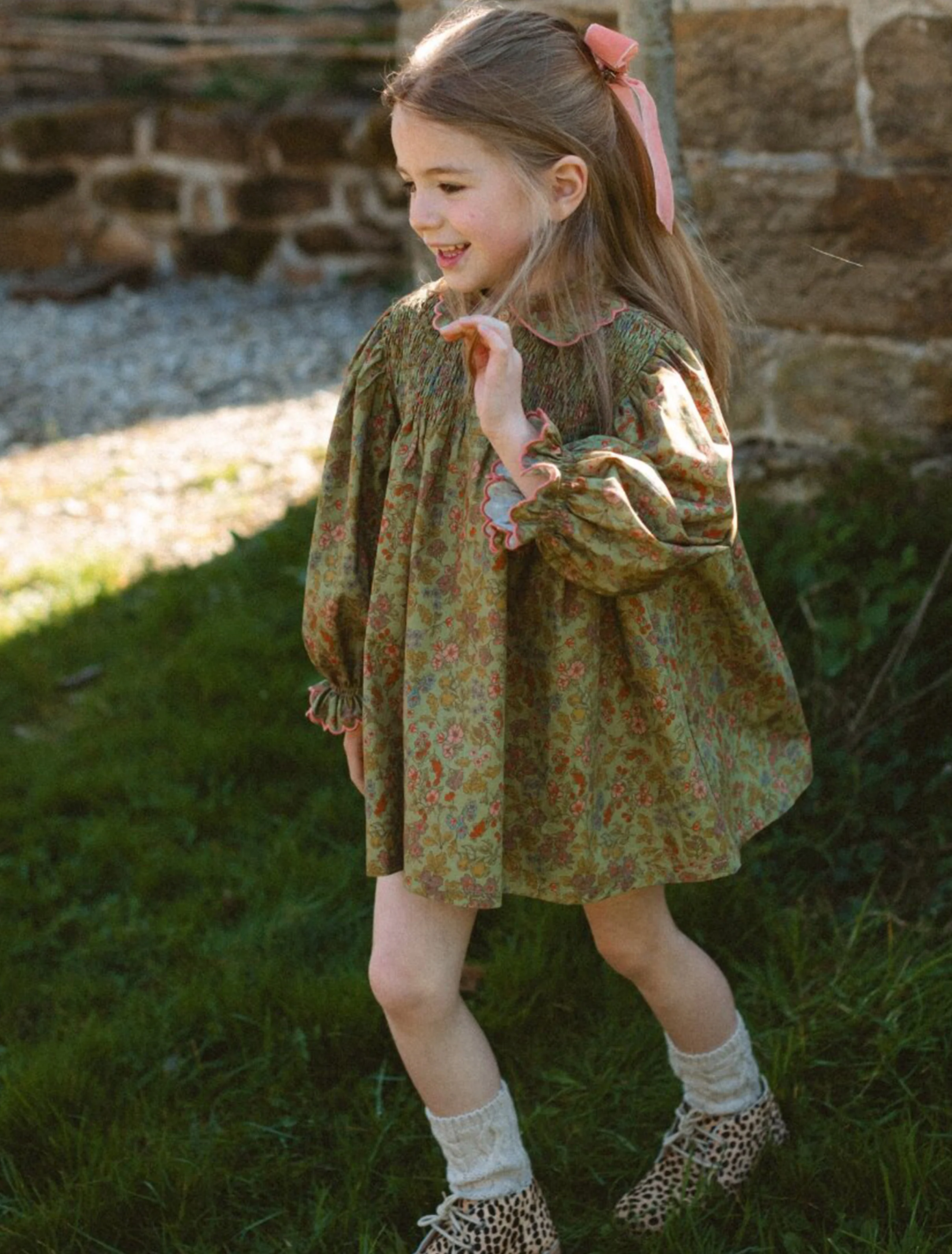 Marco Polo Dress in Autumn Fruits Floral - Image 4