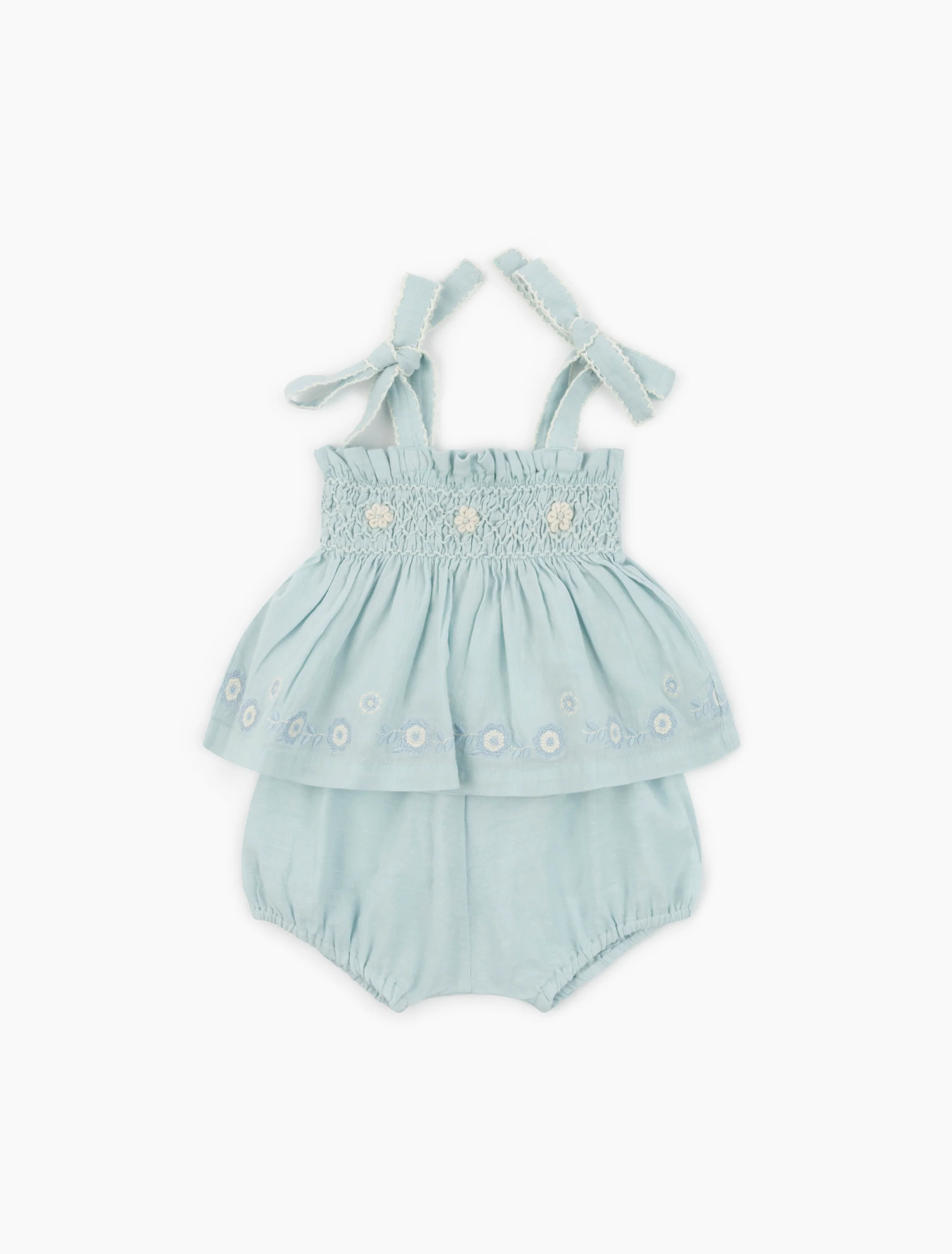 Maya Baby Set in Cloud Blue
