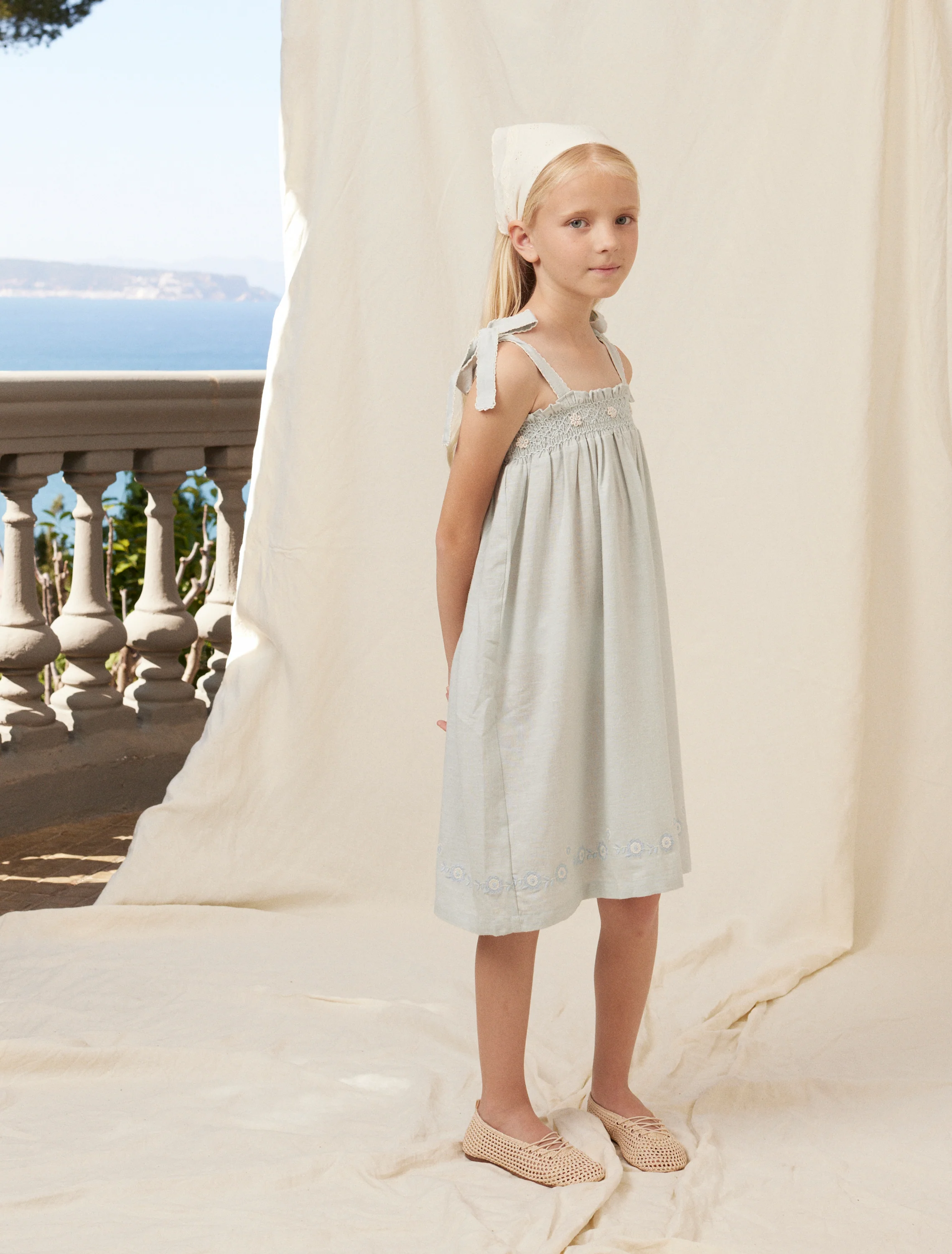 Maya Dress in Cloud Blue - Image 2